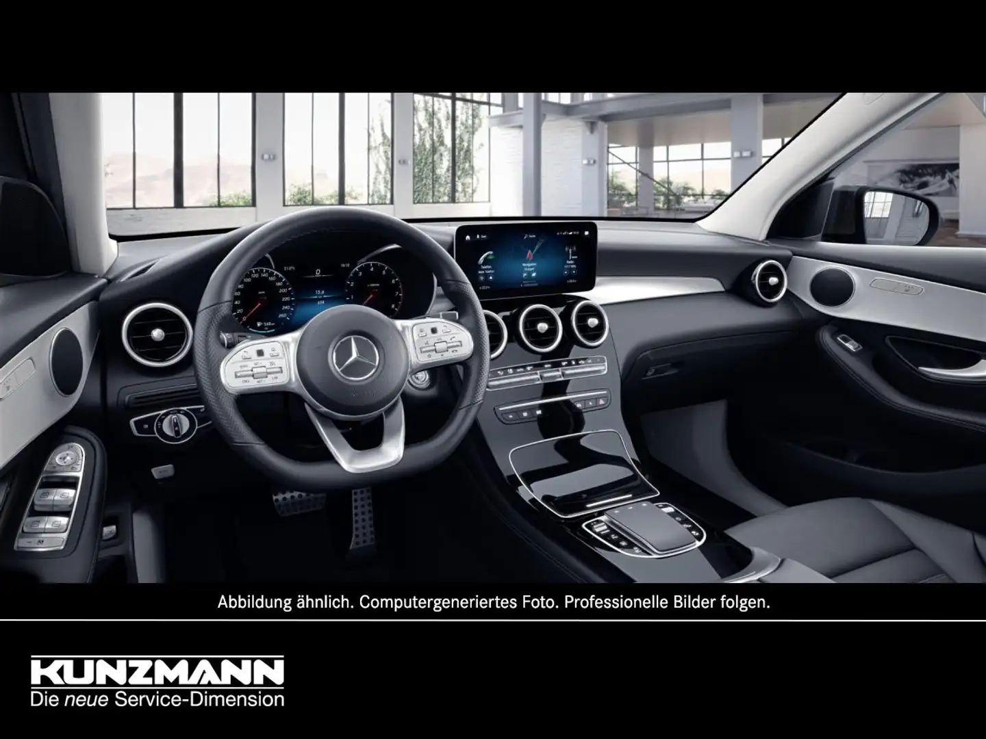 Mercedes-Benz GLC 300 e 4M AMG Night MBUX Navi Totwinkel Kamera Schwarz - 2