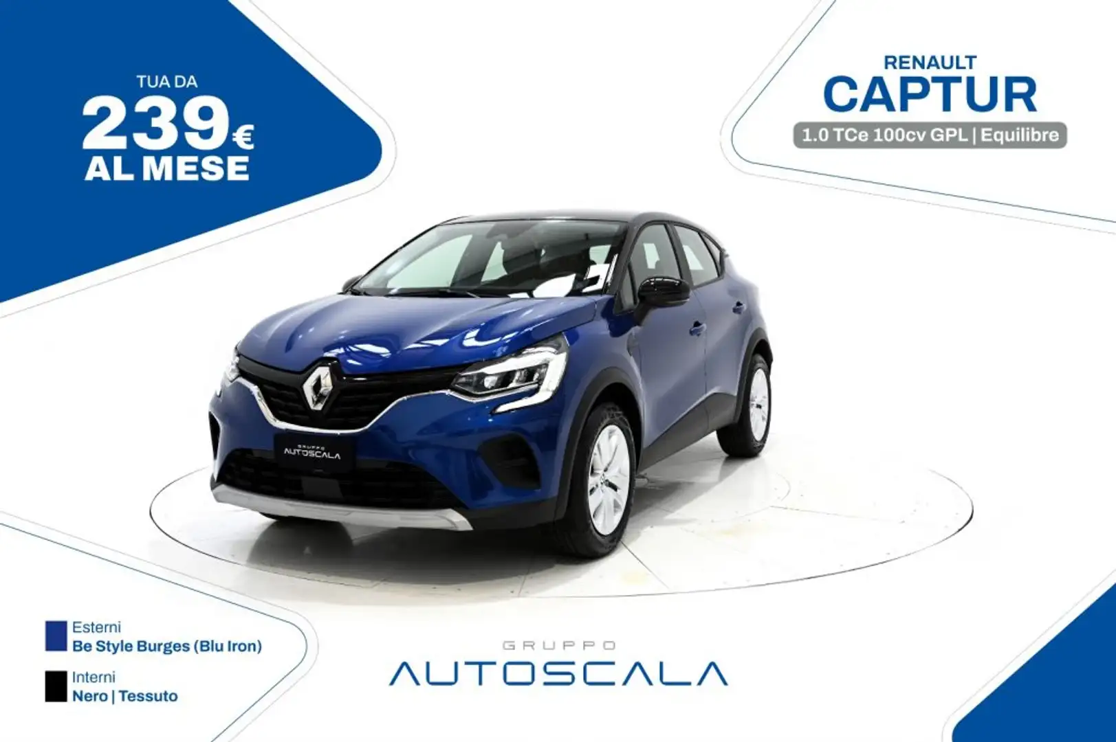 Renault Captur 1.0 TCe 100cv GPL Equilibre Mavi - 1