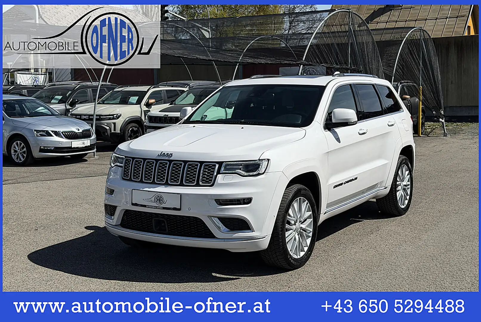 Jeep Grand Cherokee 3,0 V6 CRD Summit ACC Luft Pano Sitz&Lenkradhzg... Weiß - 1