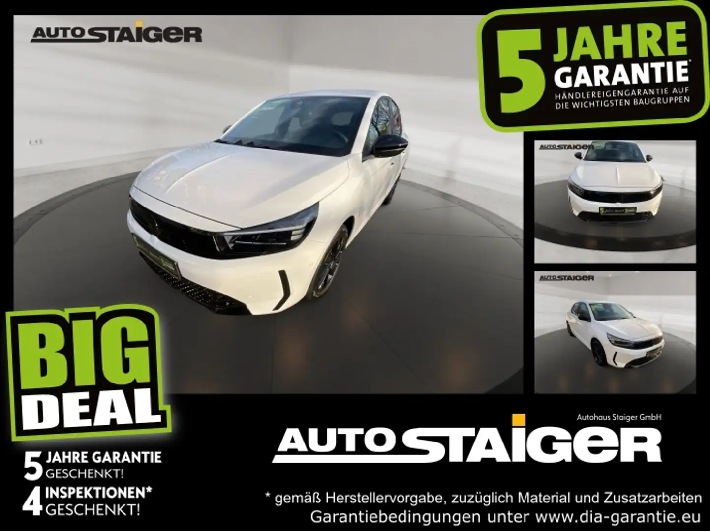 Opel Corsa F 1.2 Turbo GS LED+SHZ+Winterp.+Kam.+LM Weiß - 1