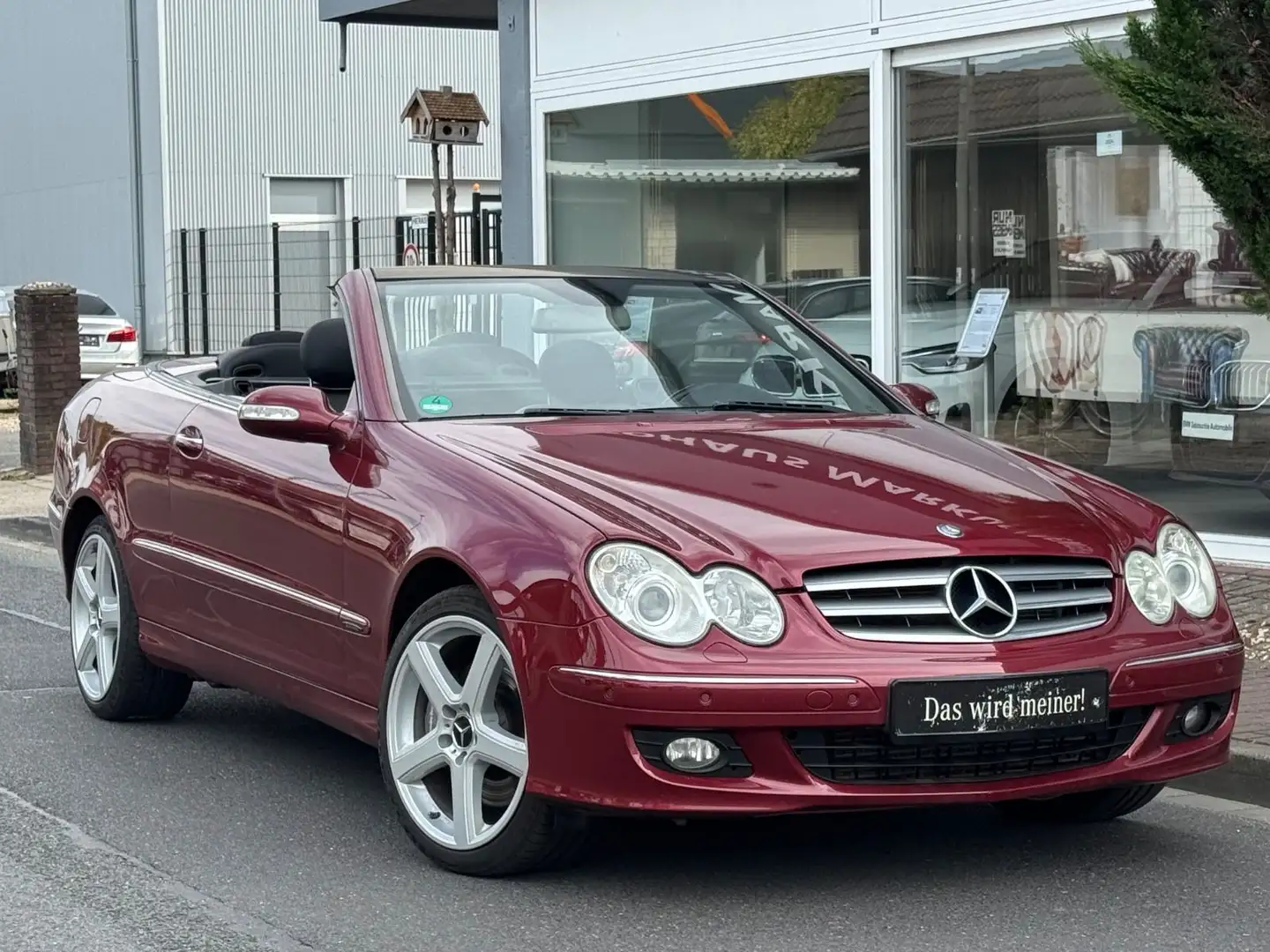 Mercedes-Benz CLK 320 CDI Cabrio Aut. *1.Hand*Scheckheft*Navi Rot - 2