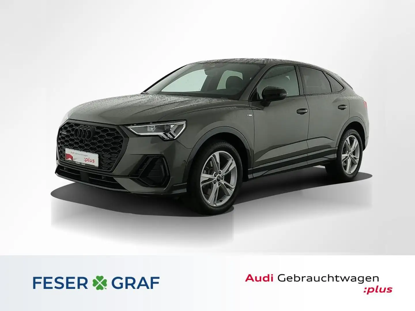 Audi Q3 Sportback 40 TFSI qu S Line Int Pano,Kamera,Leder, Grigio - 1