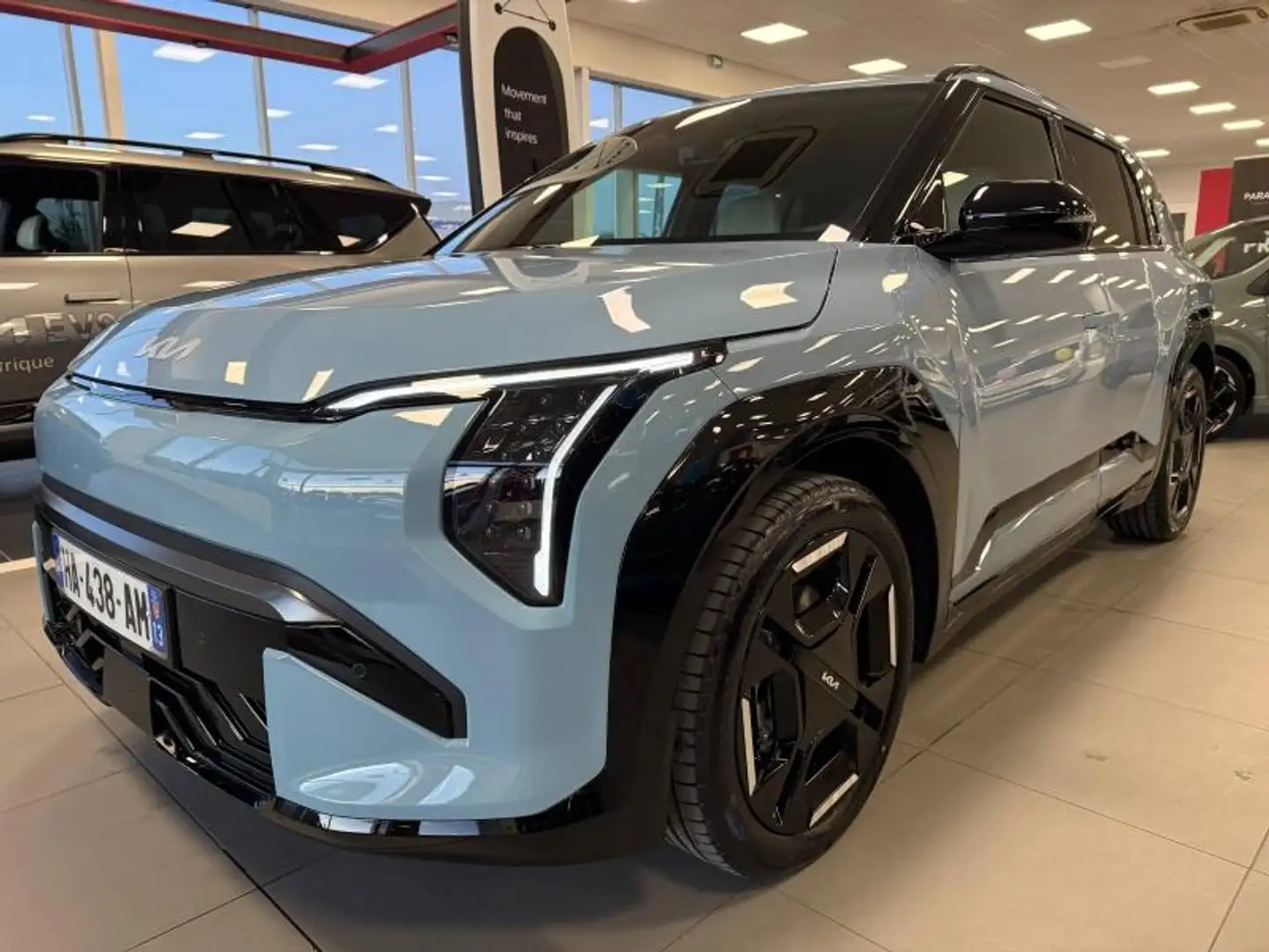 Kia EV3 204ch 81,4kWh GT-Line 2025 Bleu - 2