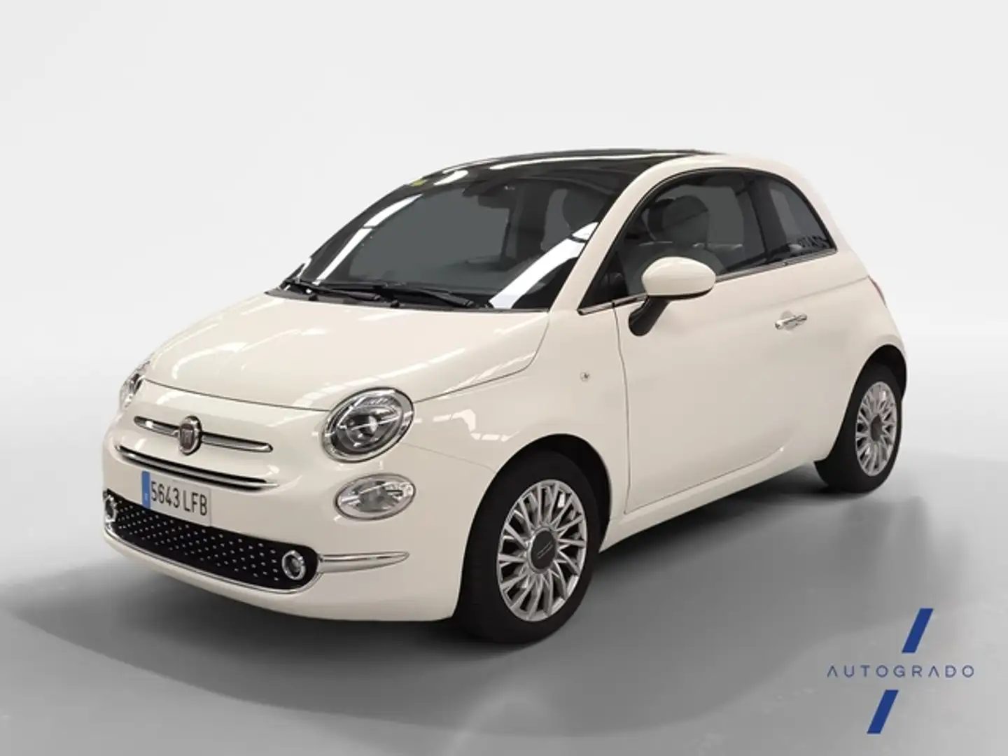 Fiat 500 1.2 Lounge Blanc - 1