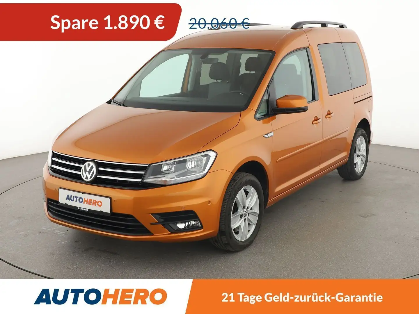 Volkswagen Caddy 2.0 TDI Comfortline BlueMotion Tech *TEMPO*PDC* Narancs - 1