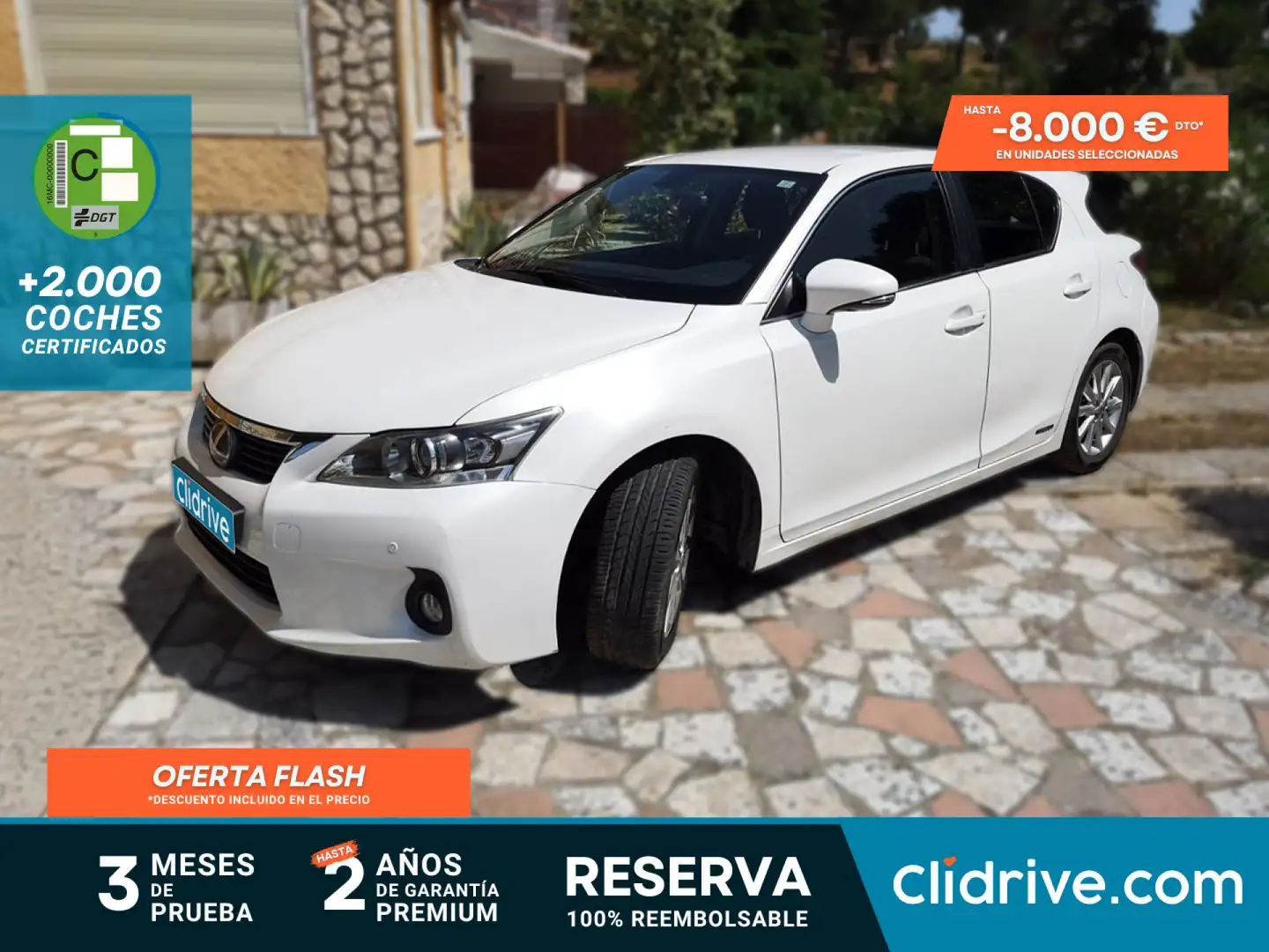 Lexus CT 200h Hybrid Drive Tecno+Navi Blanco - 1