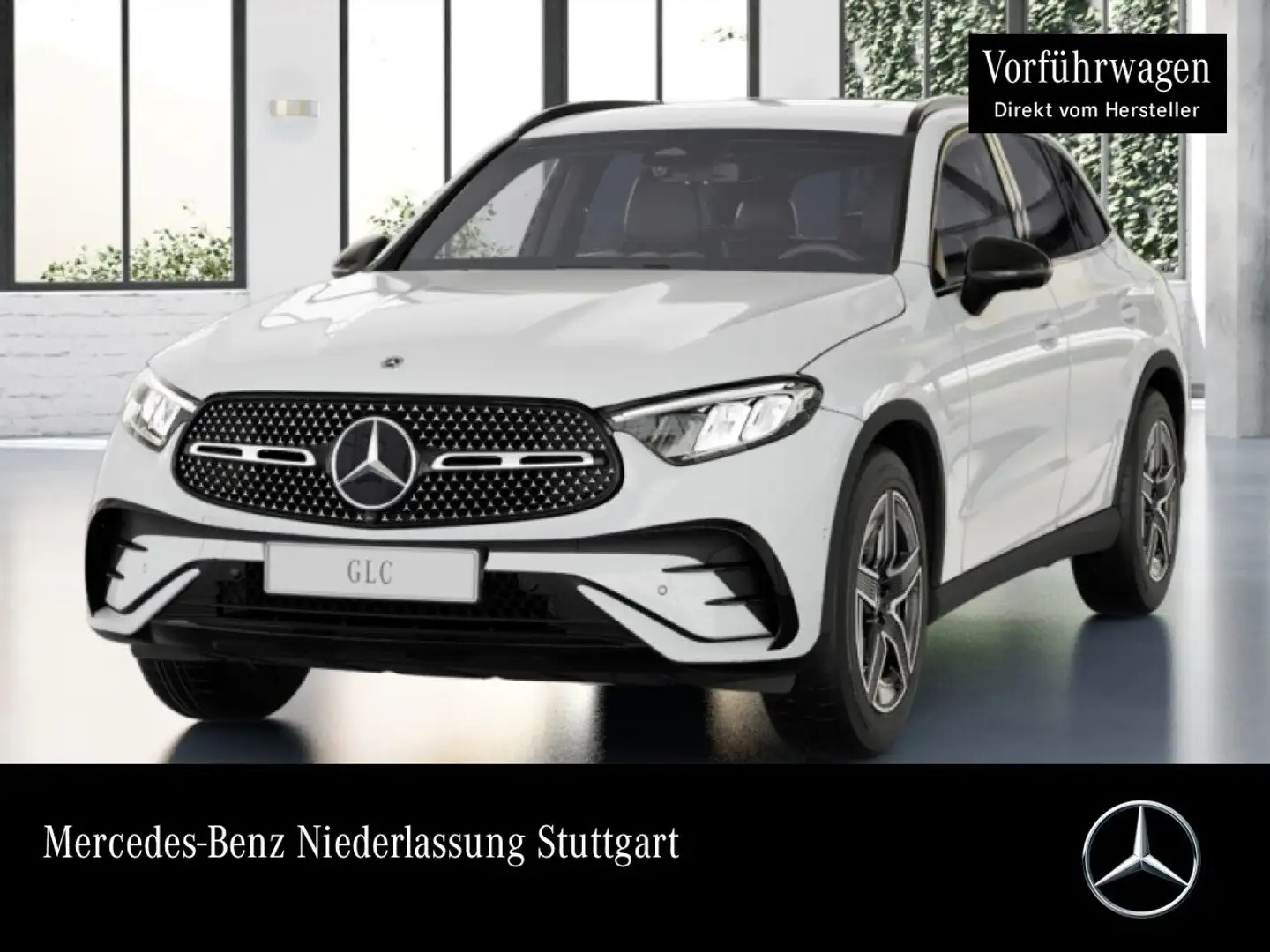 Mercedes-Benz GLC 200 d 4M AMG+NIGHT+360+AHK+LED+TOTW+KEYLESS+9G Blanc - 1