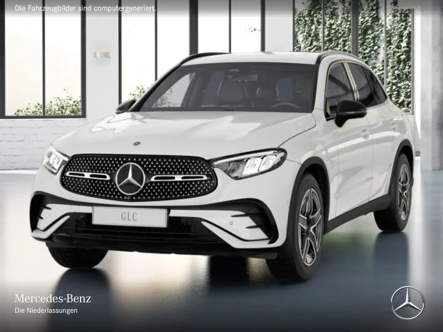Mercedes-Benz GLC 200 d 4M AMG+NIGHT+360+AHK+LED+TOTW+KEYLESS+9G Blanc - 2
