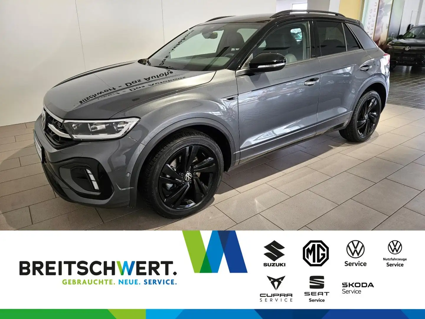 Volkswagen T-Roc 2.0 TDI R-Line DSG BlackStyle AHK Navi ACC Grau - 1