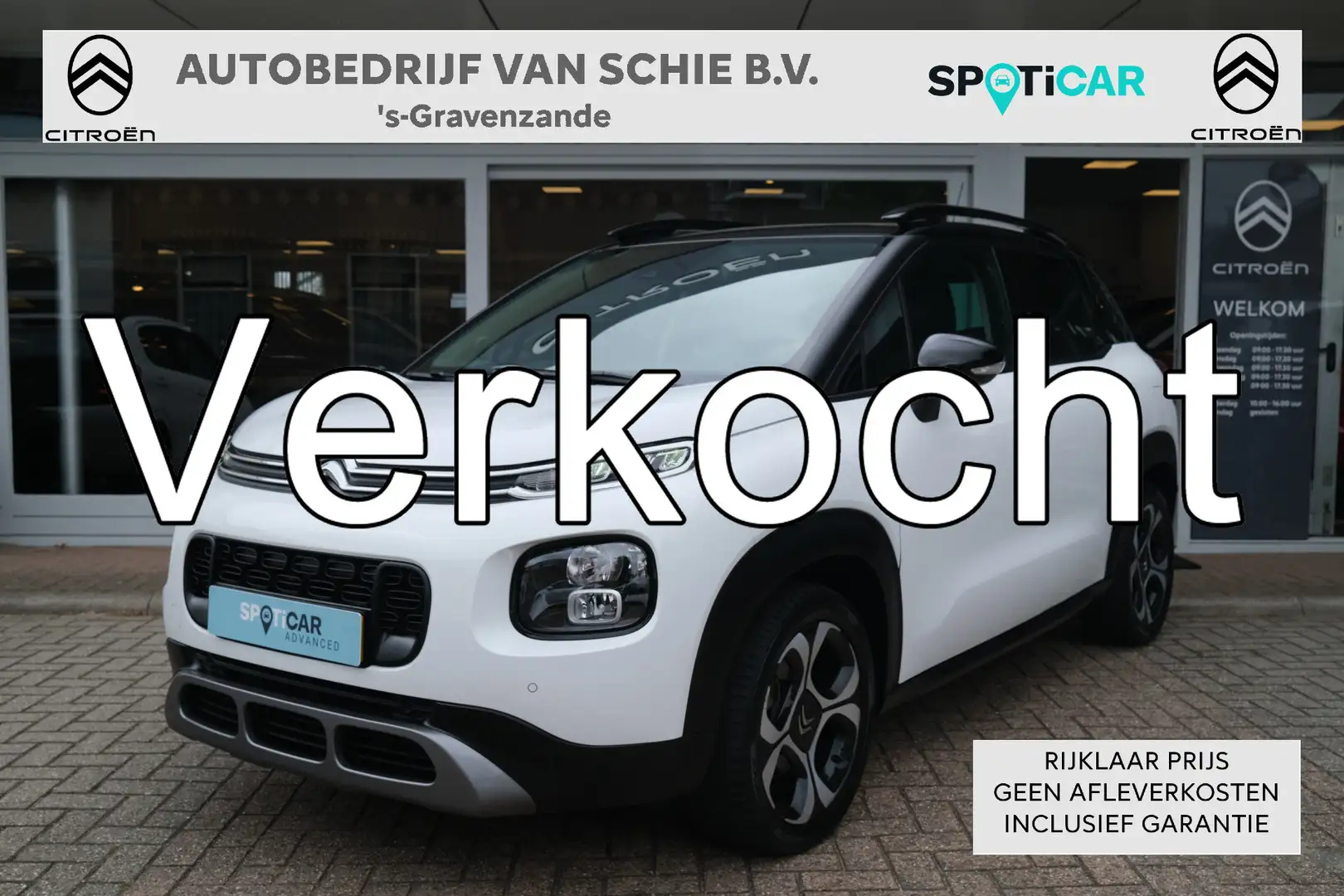 Citroen C3 Aircross PT 110 Shine Carplay | Schuifdak | Cruise | Leder Weiß - 1