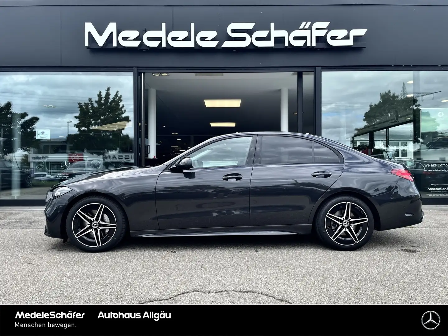 Mercedes-Benz C 200 C 200 AMG Night Advanced+ Distr AHK Memo 360° LED Grau - 2