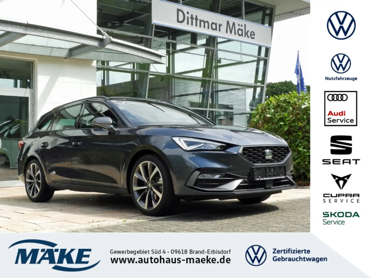SEAT Leon ST FR 2.0 TDI DSG 4drive ACC LED RFK Grau - 1