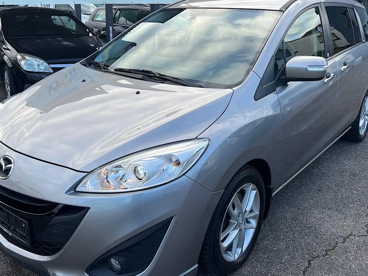 Mazda 5 Center-Line-7-Sitze-aus Schweiz-Tüv neu Grau - 1
