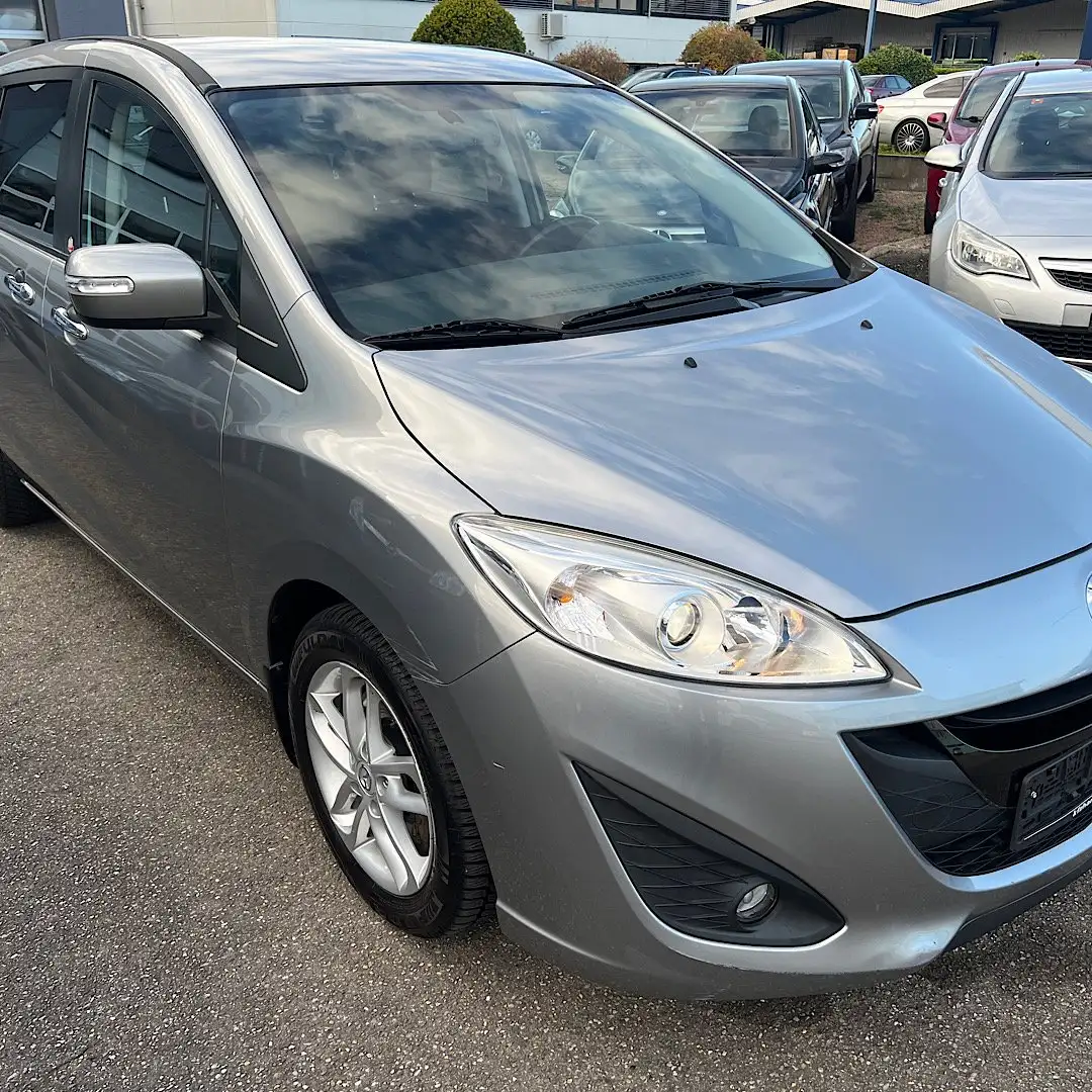 Mazda 5 Center-Line-7-Sitze-aus Schweiz-Tüv neu Grau - 2