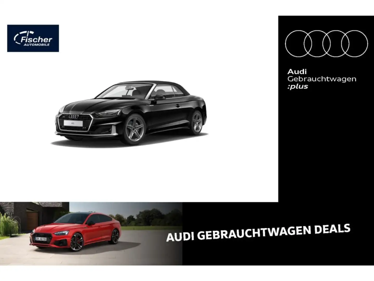 Audi A5 Cabriolet 40 TFSI quattro advanced NAV/RFK Schwarz - 1