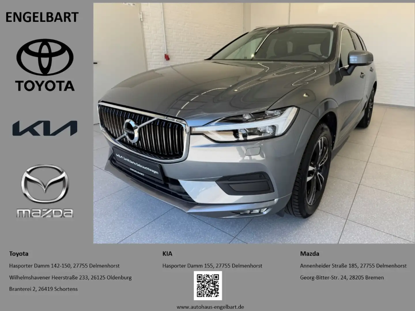 Volvo XC60 Momentum Pro 2WD D4 Parkassistent-Paket Grijs - 1