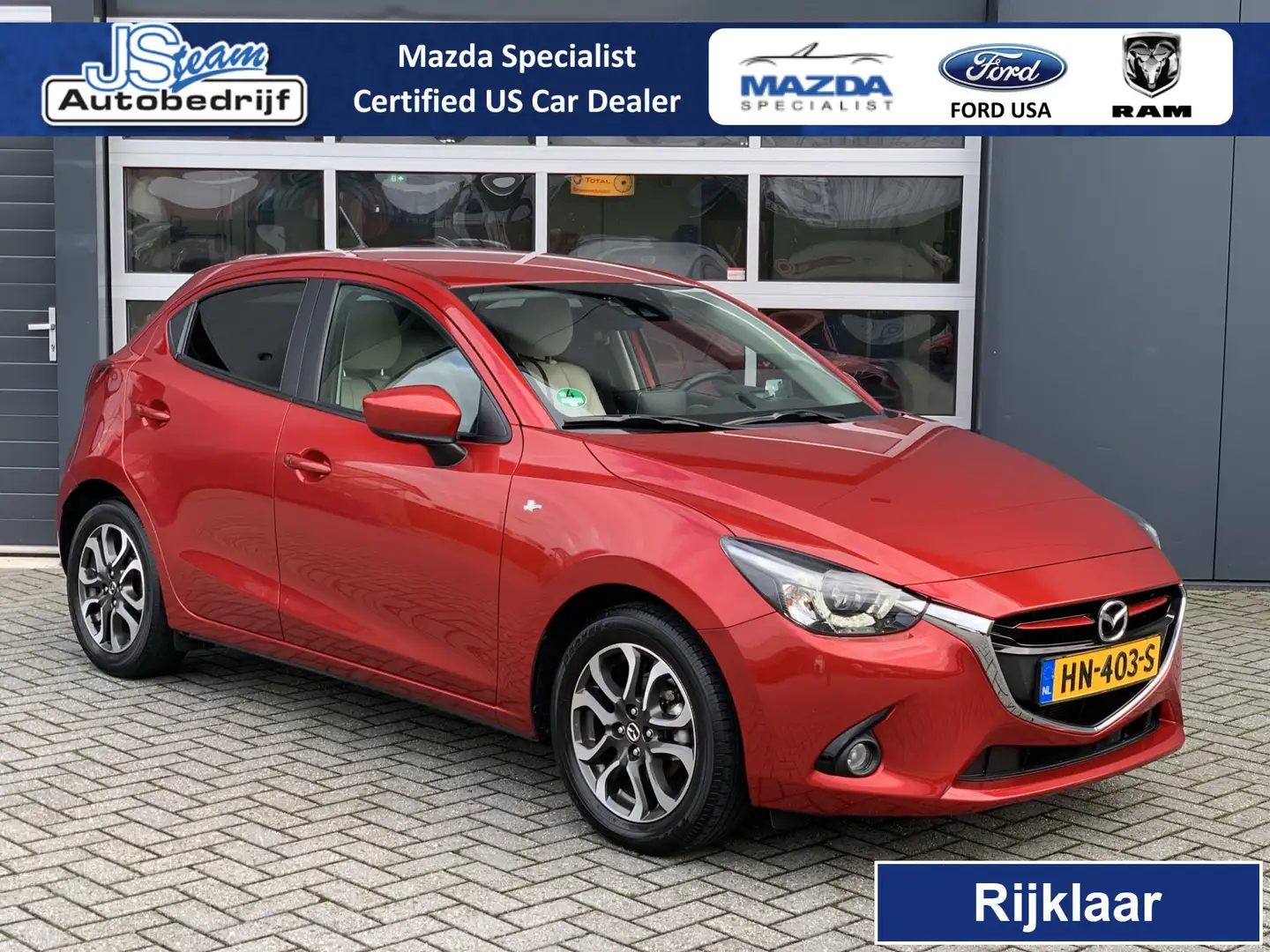 Mazda 2 1.5i SkyActiv-G GT-M 90PK Head Up Display Leder Na Rood - 1