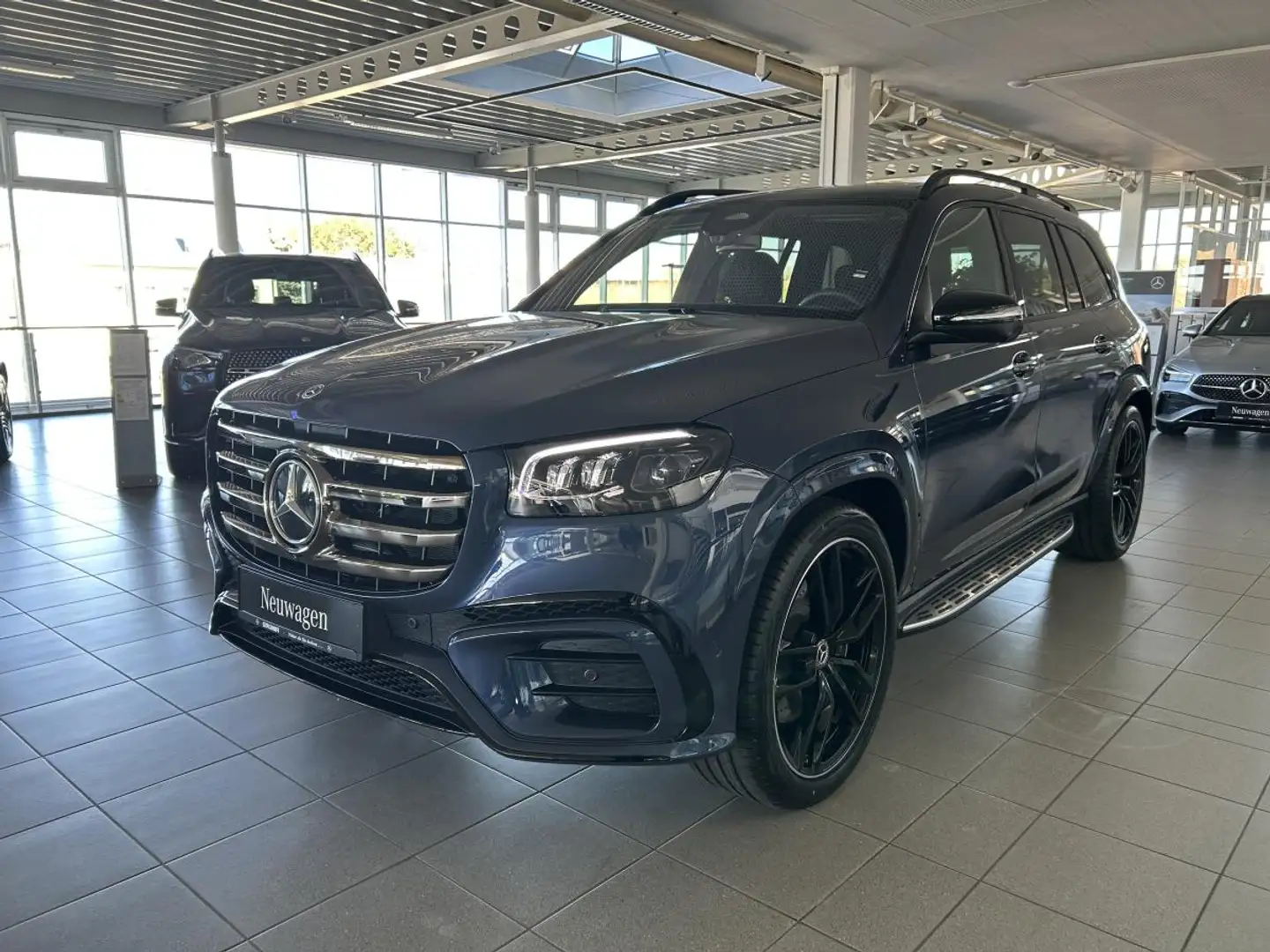 Mercedes-Benz GLS 500 GLS580 4MATIC+AMG Line+Standheizung+AHK+V8+Head-up Blau - 1