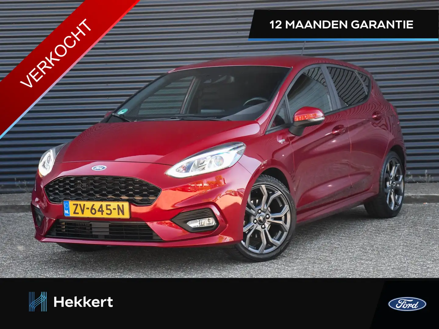 Ford Fiesta ST-Line 1.0 EcoBoost 100pk 100% FORD ONDERHOUDEN | Rouge - 1