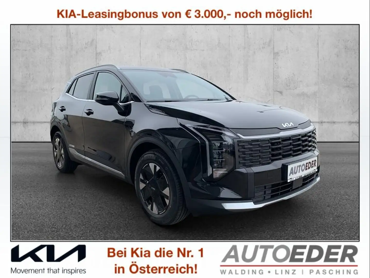 Kia Sportage 1,6 TGDI Silber DCT Schwarz - 1