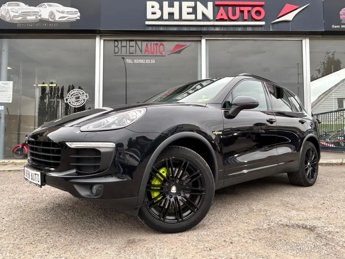 Porsche Cayenne S E-Hybrid 3.0i V6/CUIR BRUN/CAMERA/NAVI/AIRCO/ Zwart - 1