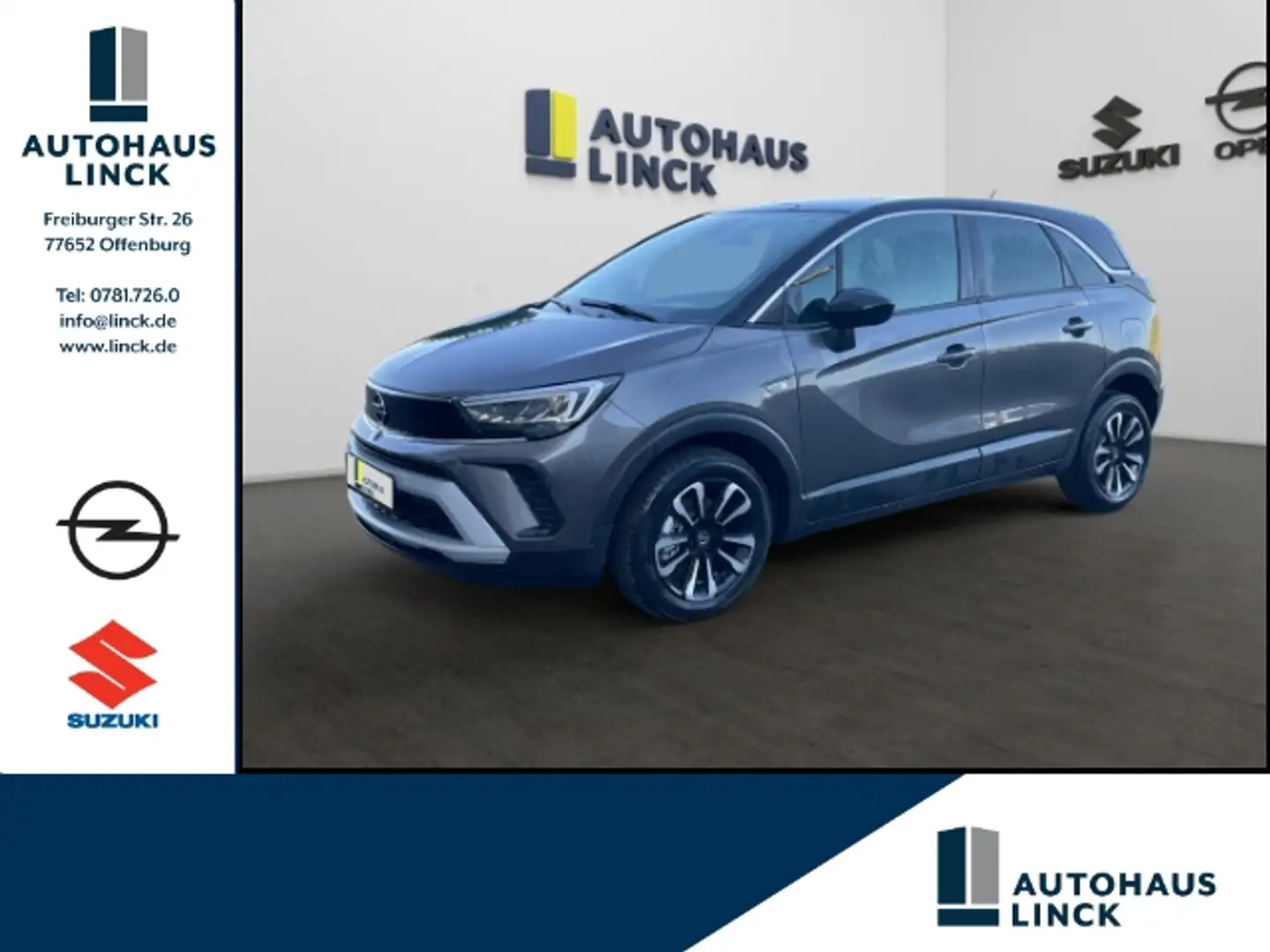 Opel Crossland Elegance 1.2 Turbo EU6e LED Navi Grau - 1
