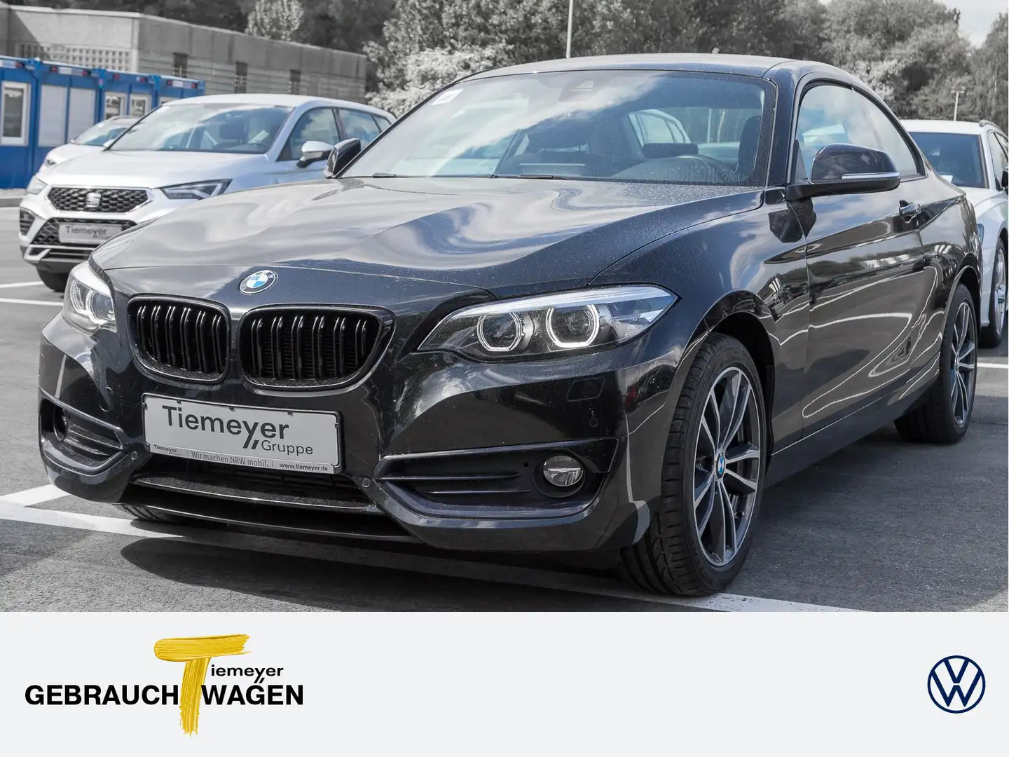 BMW 218 d Coupe SPORT LINE NAVI LED BUSINESS SITZHZ Schwarz - 1
