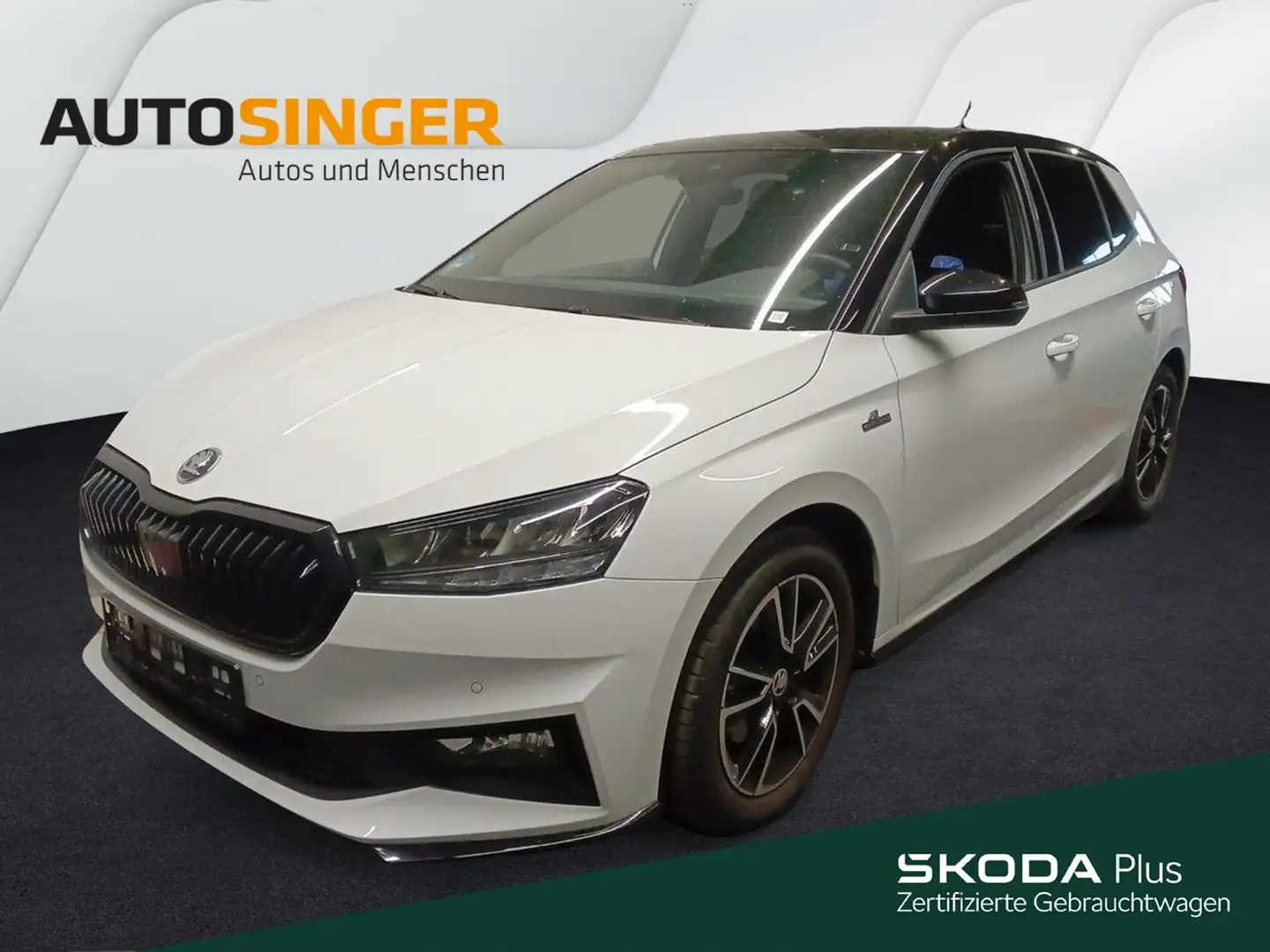Skoda Fabia Monte Carlo 1,5 TSI DSG *LED*GRA*R-CAM*SHZ Weiß - 1