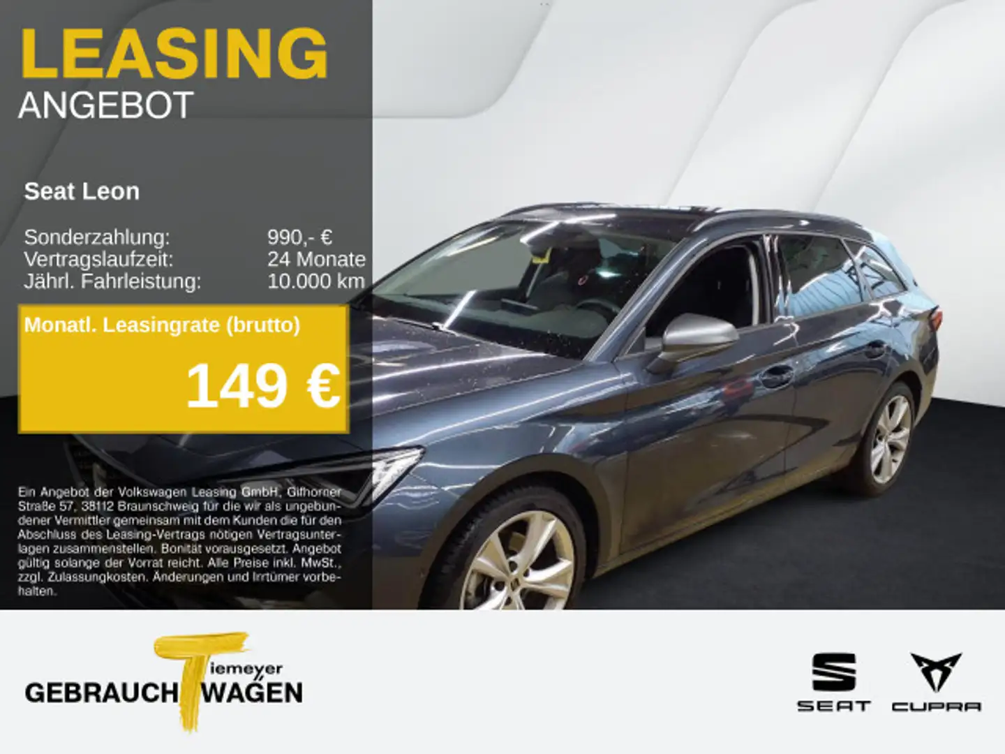 SEAT Leon Sportstourer 1.5 eTSI DSG FR NAVI KAMERA LE Gris - 1