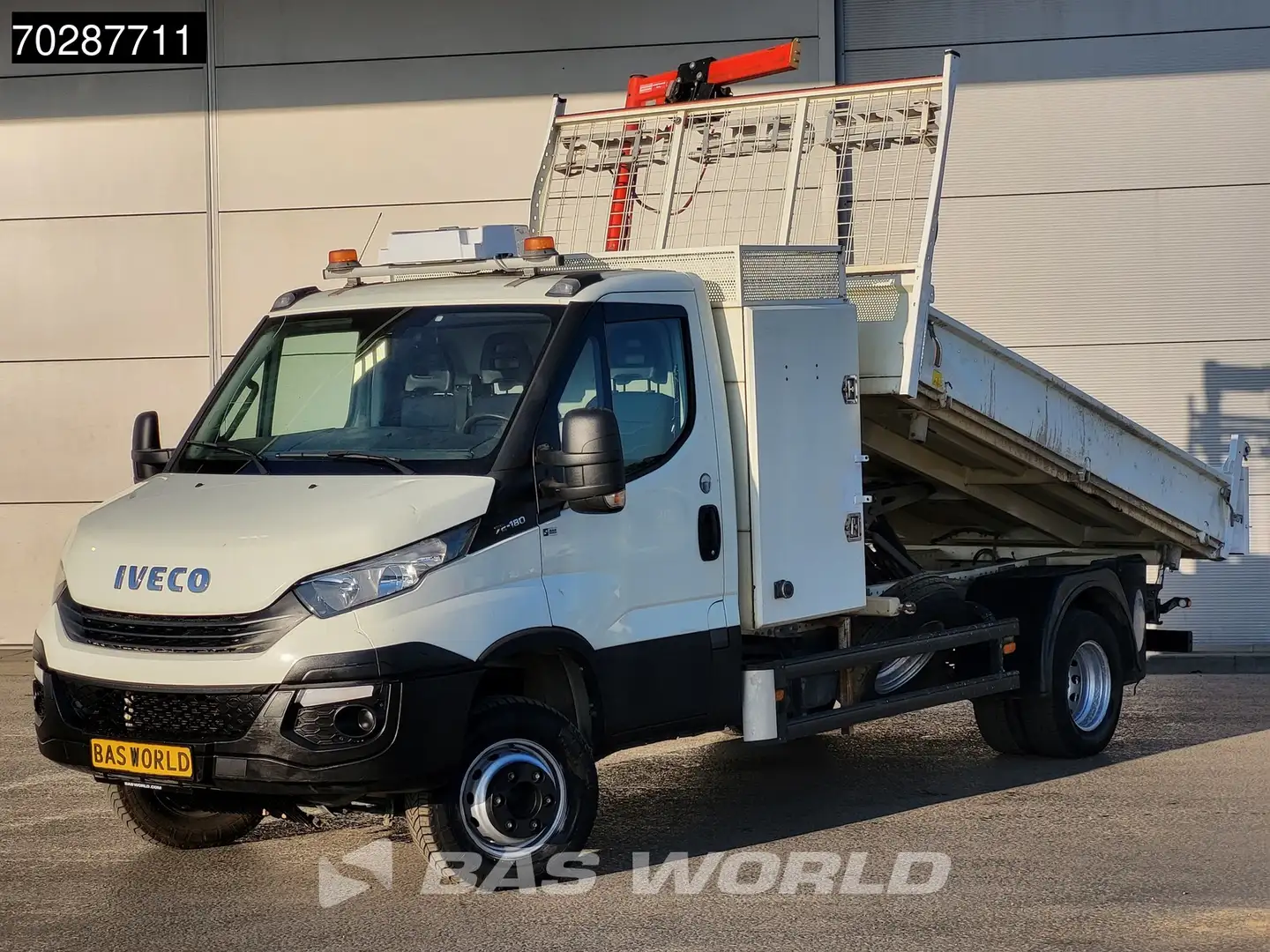 Iveco Daily 70C18 3.0L Driezijdige Kipper 500KG Kraan Kraanwag Blanc - 2