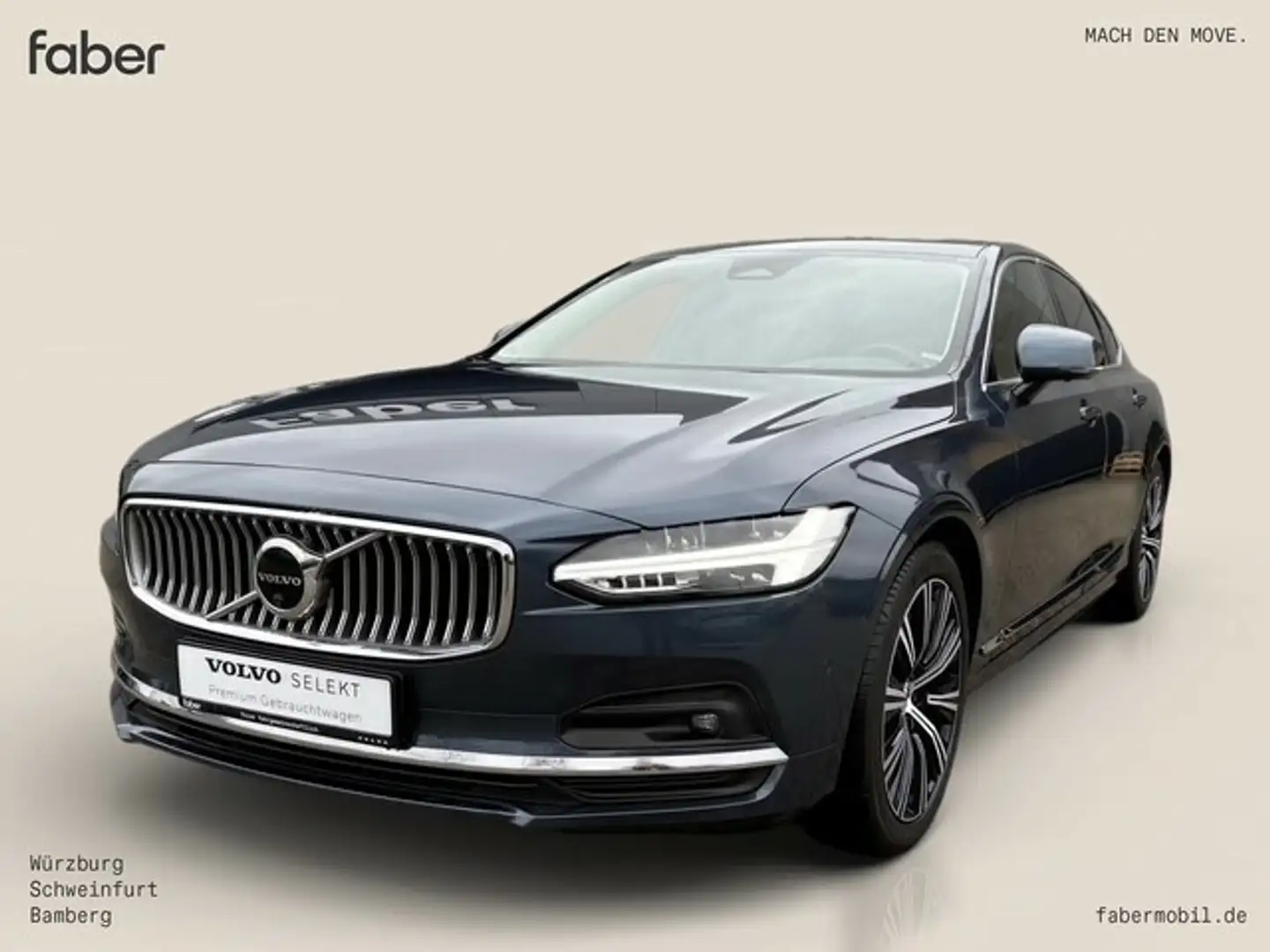Volvo S90 B5 Diesel Ultimate Bright AWD Blau - 1