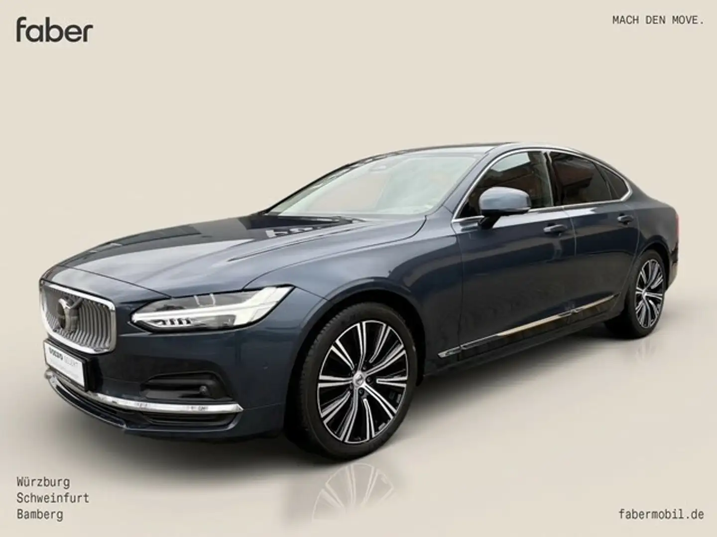 Volvo S90 B5 Diesel Ultimate Bright AWD Blau - 2