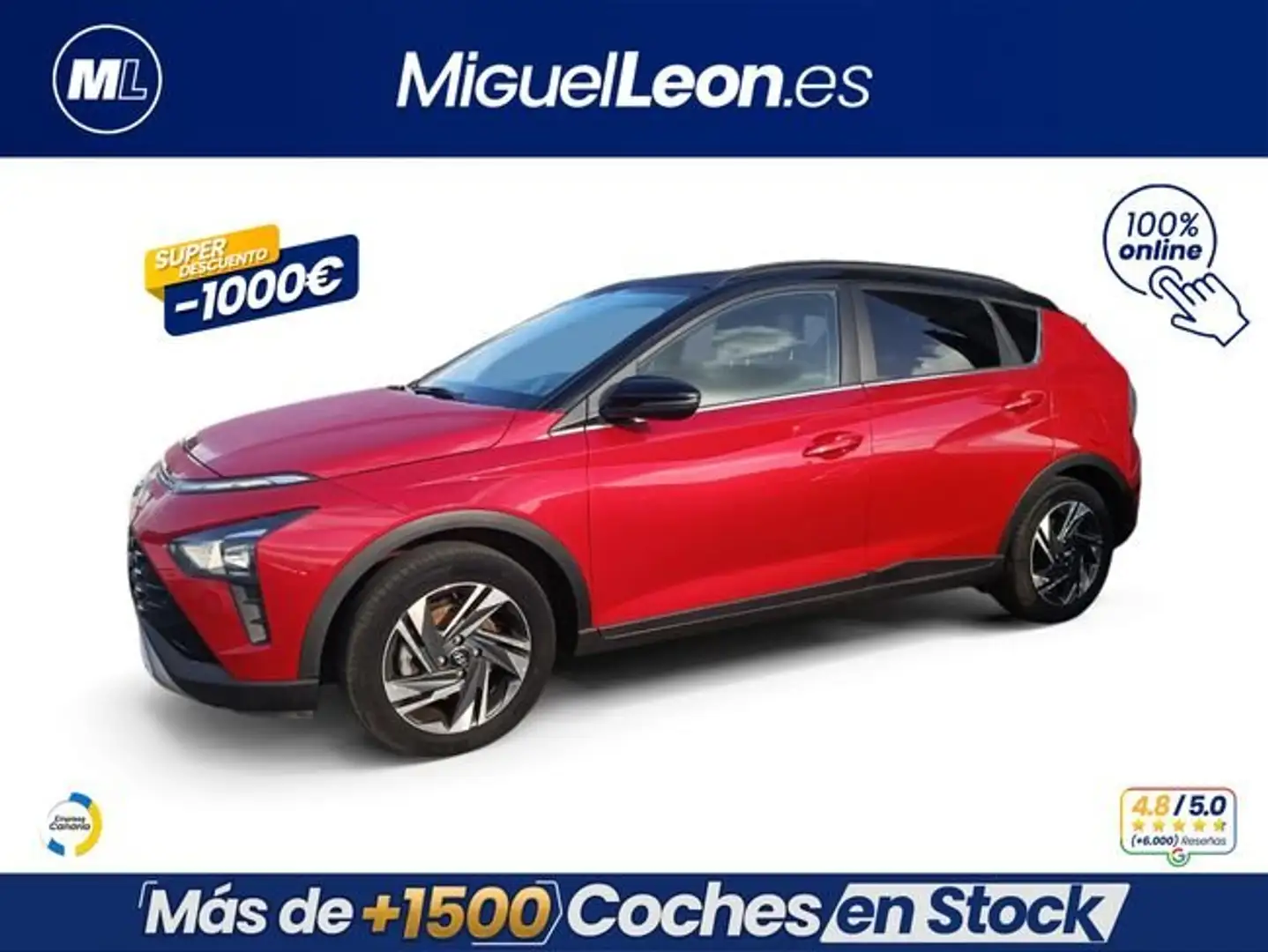 Hyundai BAYON 1.0 TGDI 48V Maxx Rojo - 1