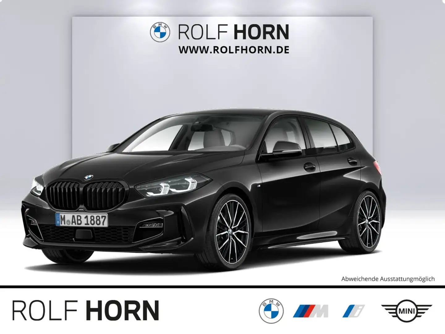 BMW 120 d M Sportpaket Navi LED Klima AHK HiFi SHZ Schwarz - 1