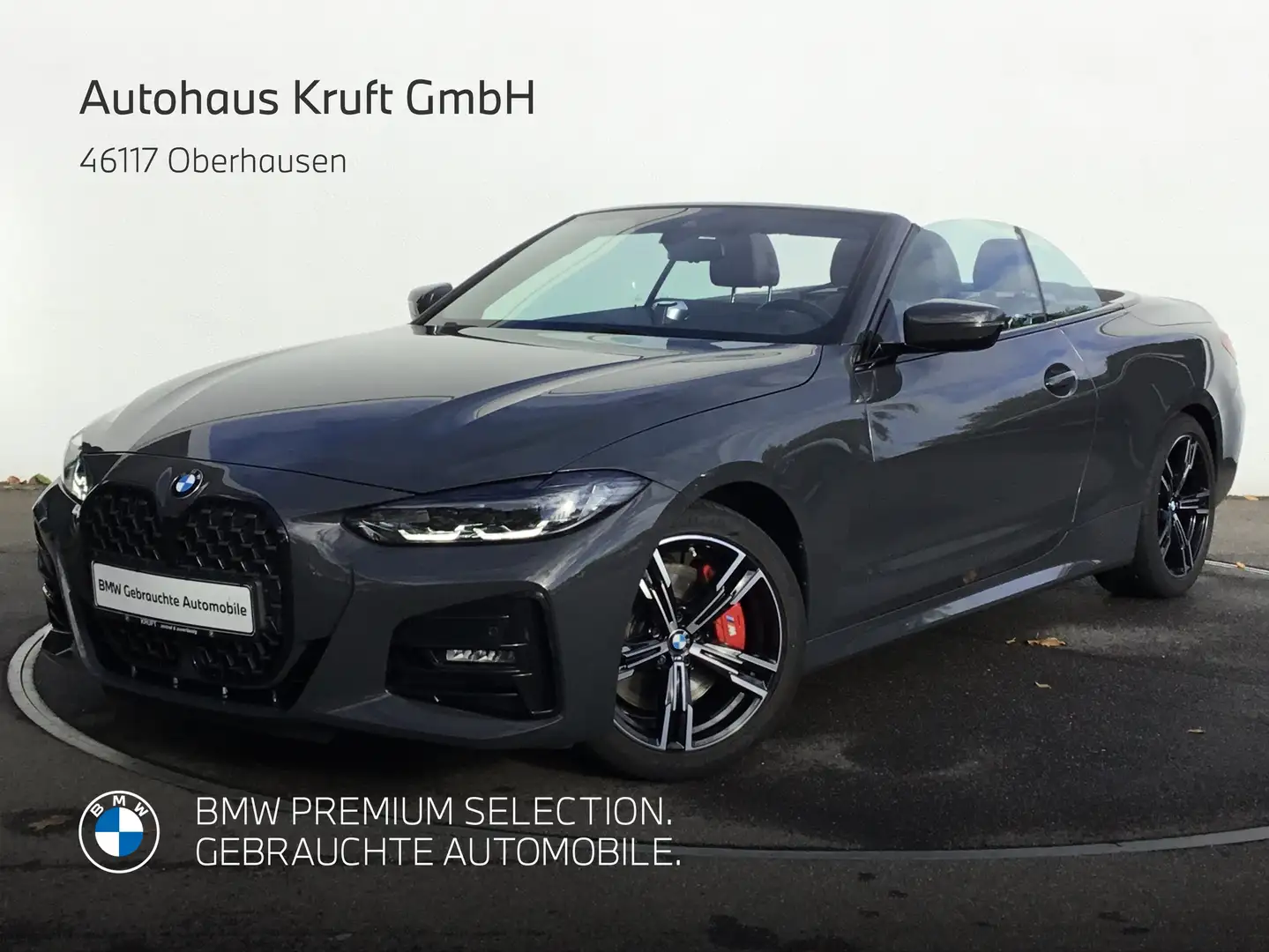 BMW 430 i Cabrio M SPORT PRO+LC PROF+KAMERA+LEDER+HIFI Grau - 2