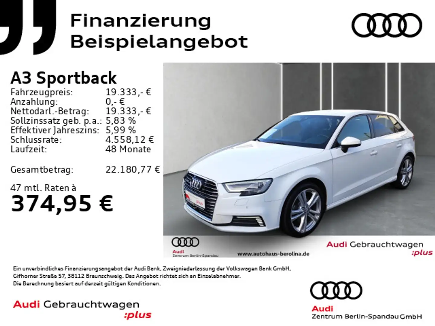 Audi A3 e-tron 40 S line S tronic *MATRIX* Blanc - 1