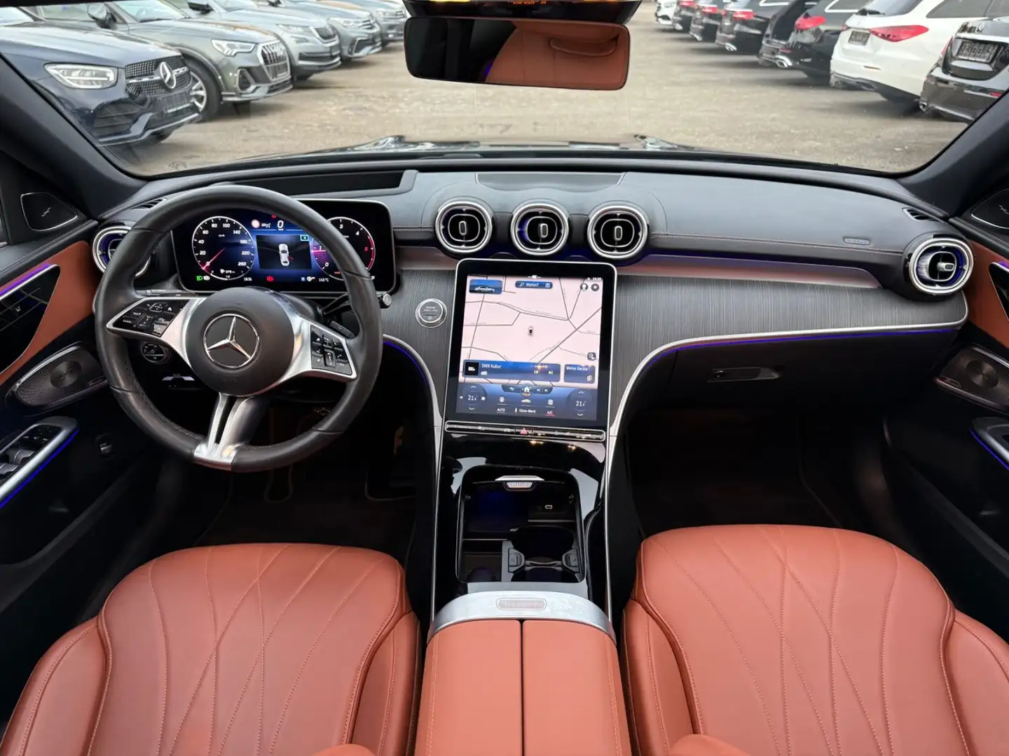 Mercedes-Benz C 220 d*Night-Paket+Panorama+AMG-Perfor.+Head-up* Gris - 2