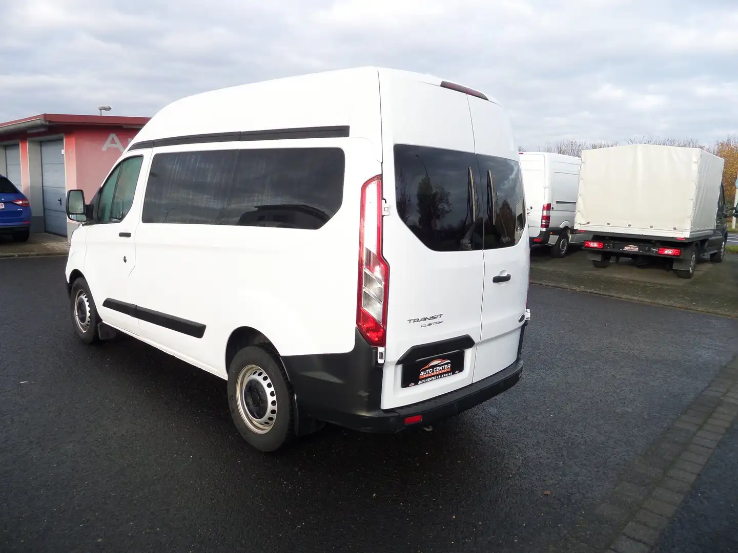 Ford Transit Custom 320 L1+doppel-Klima+1.Hand+9-Sitzer+2.0 TDCi Weiß - 2