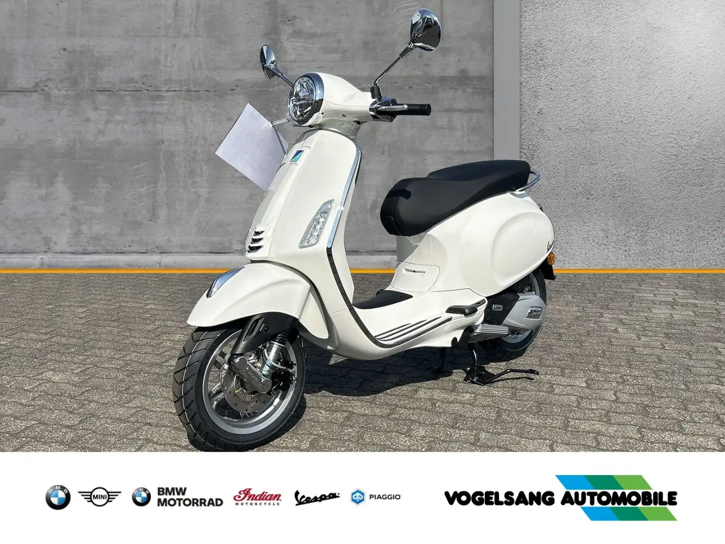 Vespa Primavera 125 I-Get, Voll LED, LCD Display, Face Blanco - 1