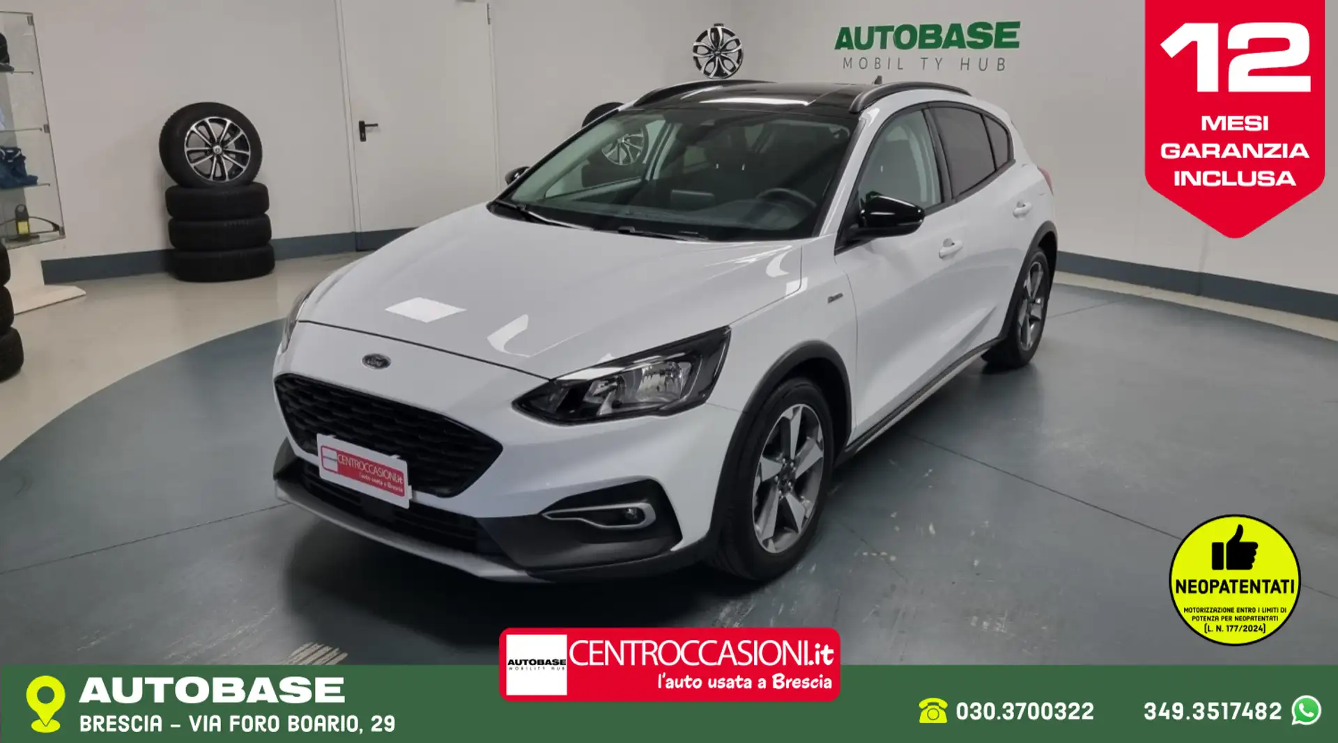 Ford Focus Focus Active 1.0 ecoboost s&s 125cv Wit - 1