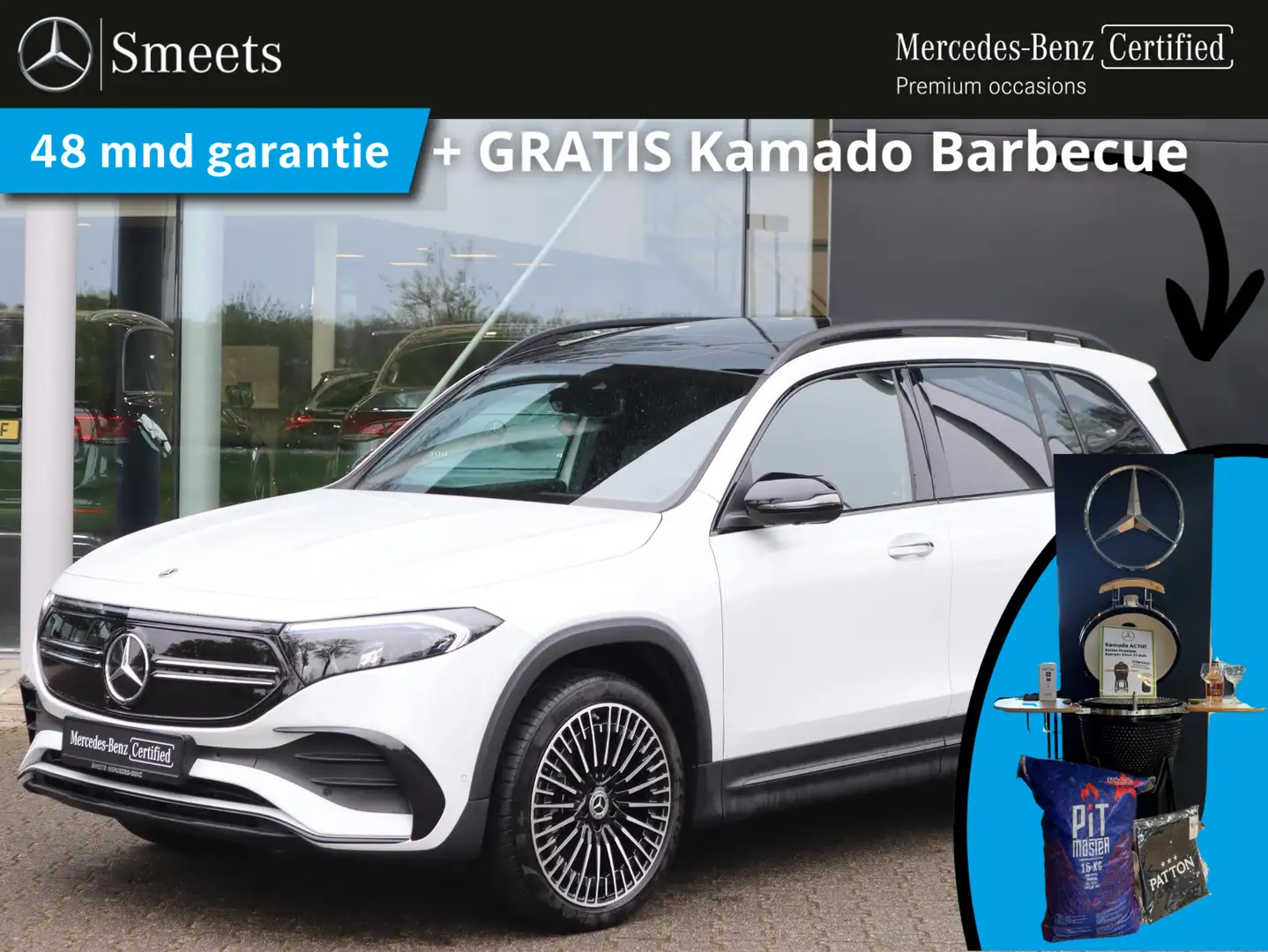 Mercedes-Benz EQB 250 AMG Line 67 kWh Memory Seats | Panoramadak | Keyle Weiß - 1