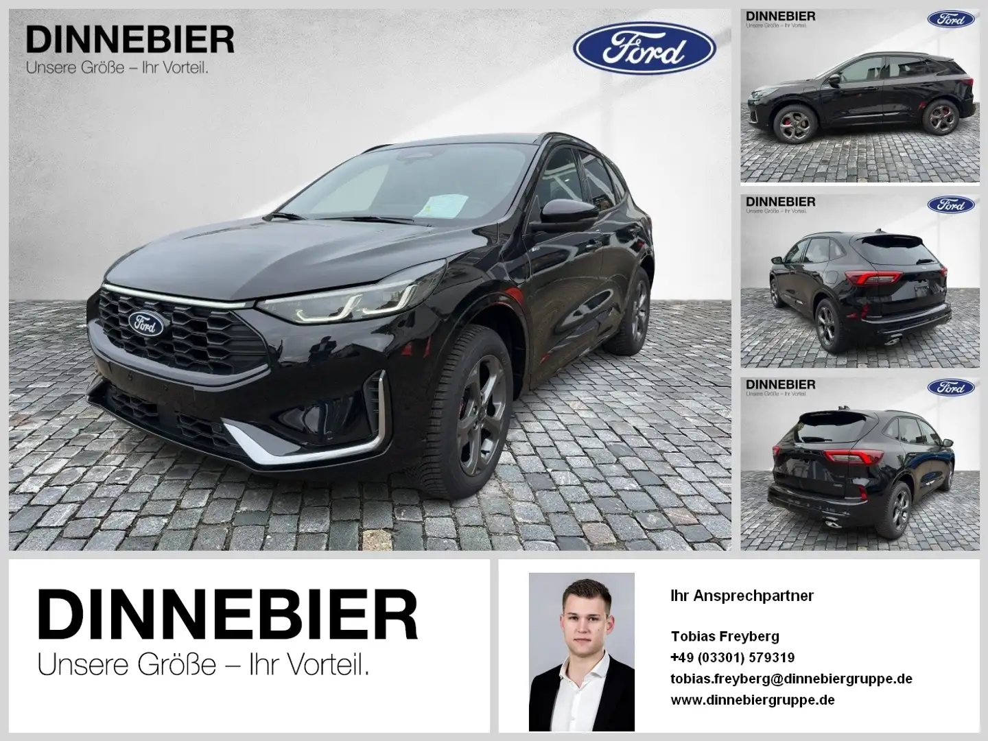 Ford Kuga ST-Line X ACC CAM LED NAVI TWA 4xSHZ HUD LM Schwarz - 1