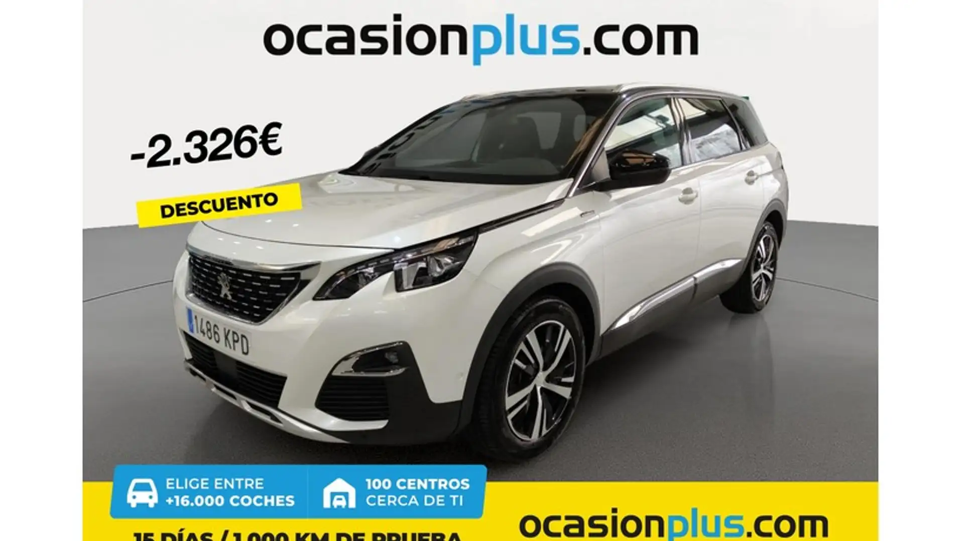 Peugeot 5008 1.6 BlueHDi Style 7 pl. 120 Weiß - 1