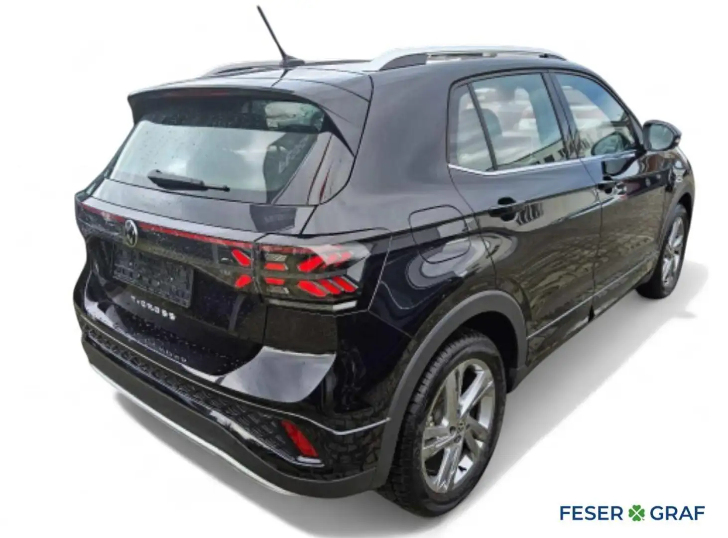 Volkswagen T-Cross 1.0 TSI R-Line DSG/LED/Rear View/Sitzhzg./Navi Schwarz - 2