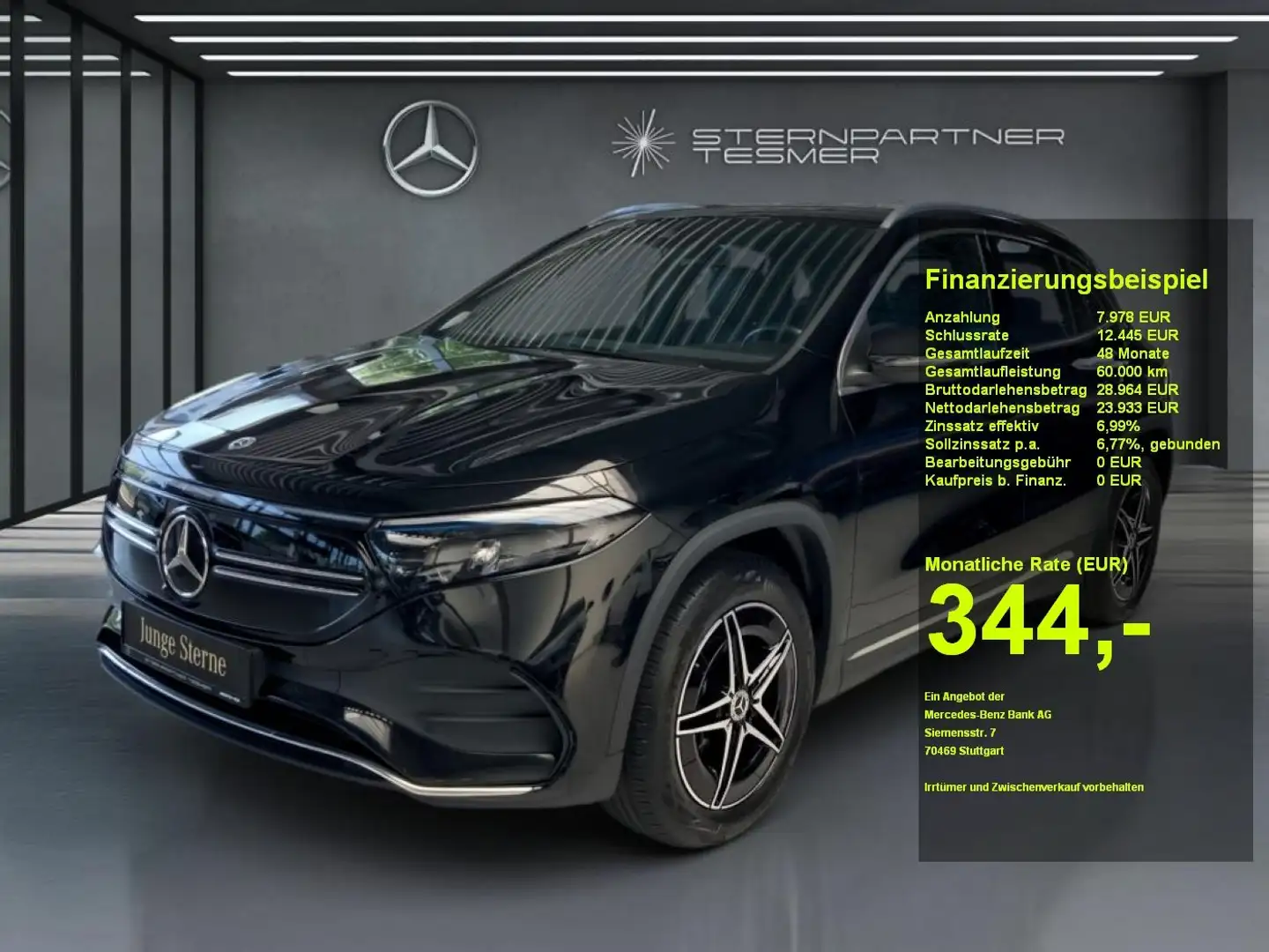 Mercedes-Benz EQA 250 +AMG+MBUX+KAMERA+Ambiente+SHZ+AUT+LED Zwart - 1
