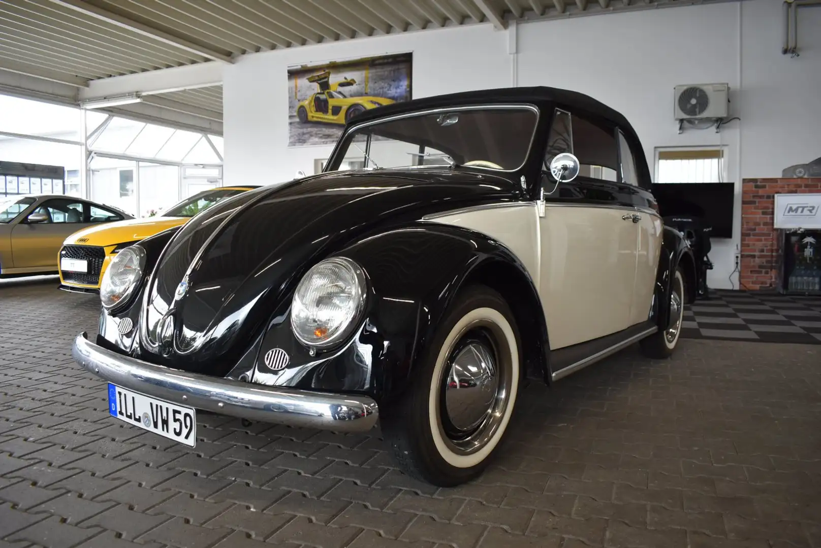 Volkswagen Käfer Käfer Cabriolett  1200 restauriert Noir - 1