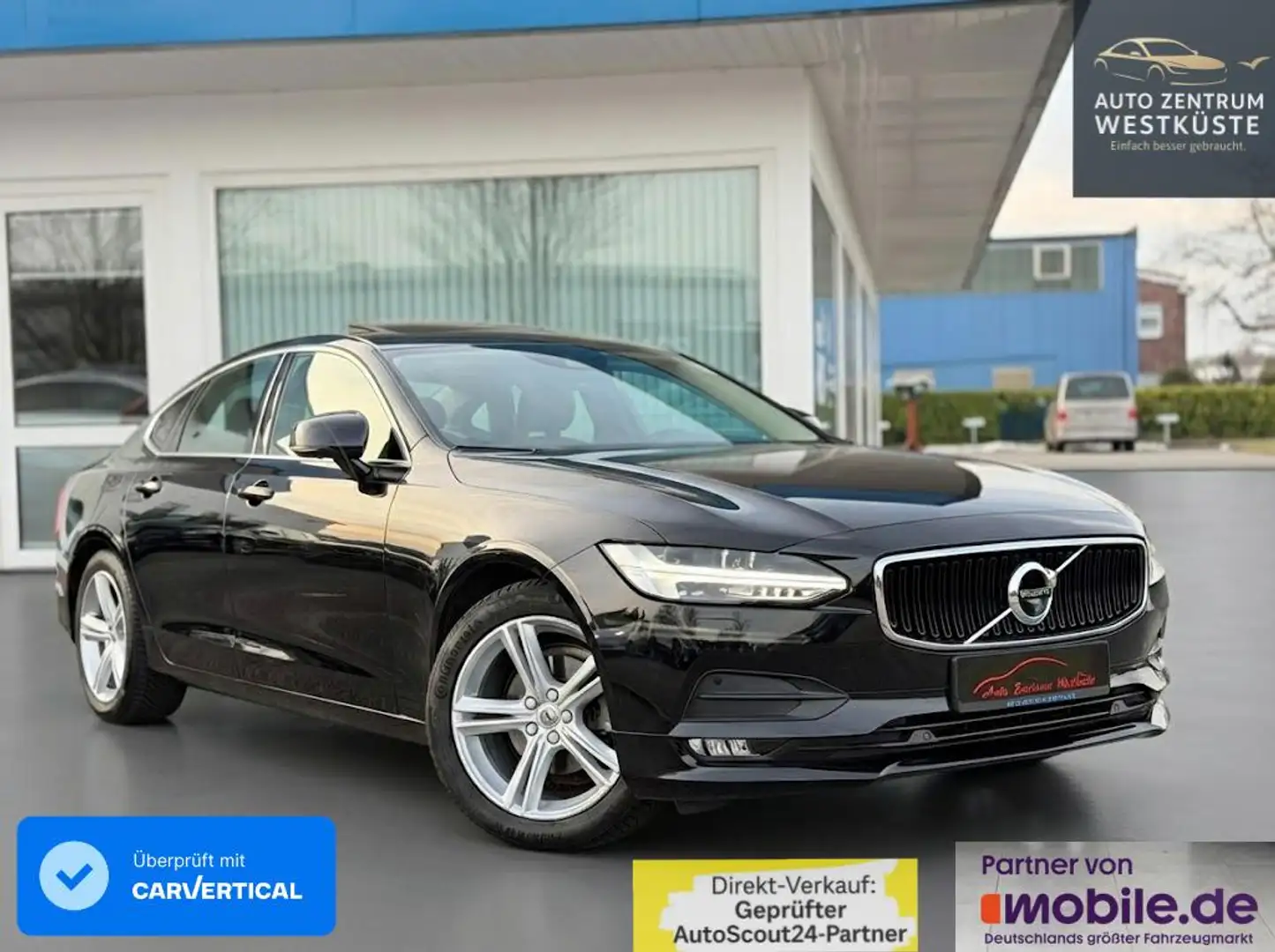 Volvo S90 2.0 D4 Momentum HeadUP 360° Schiebedach Schwarz - 1