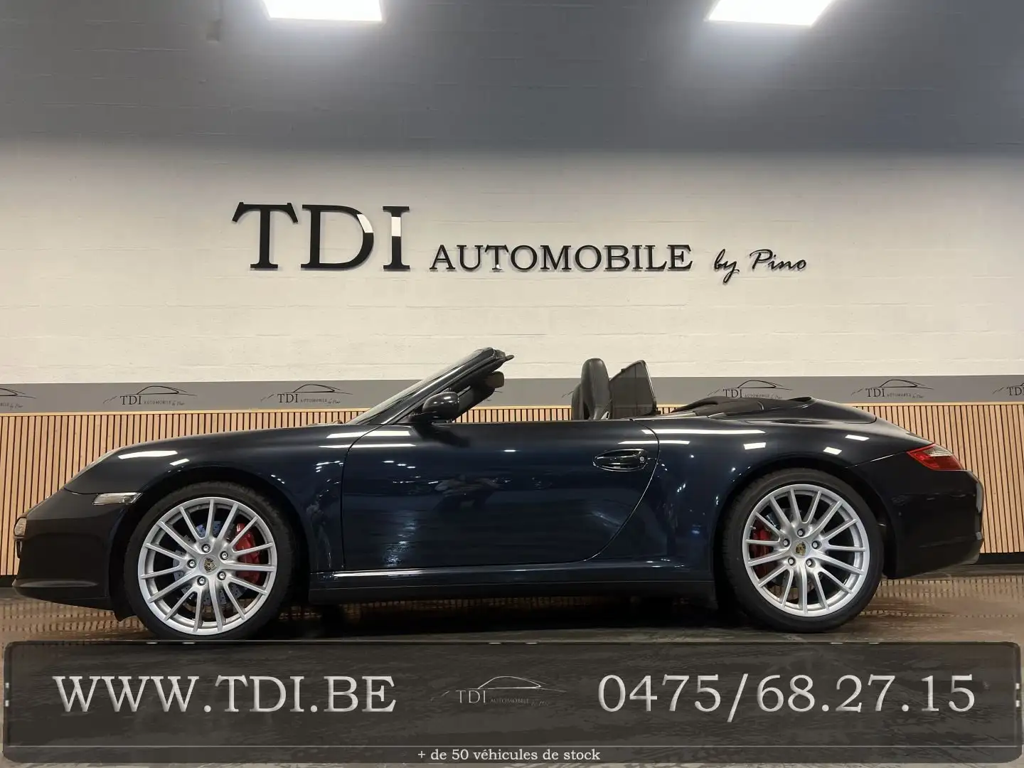 Porsche 911 Carrera 4S Cabriolet 3.8i*Pack Chrono*Manuelle* Gris - 1