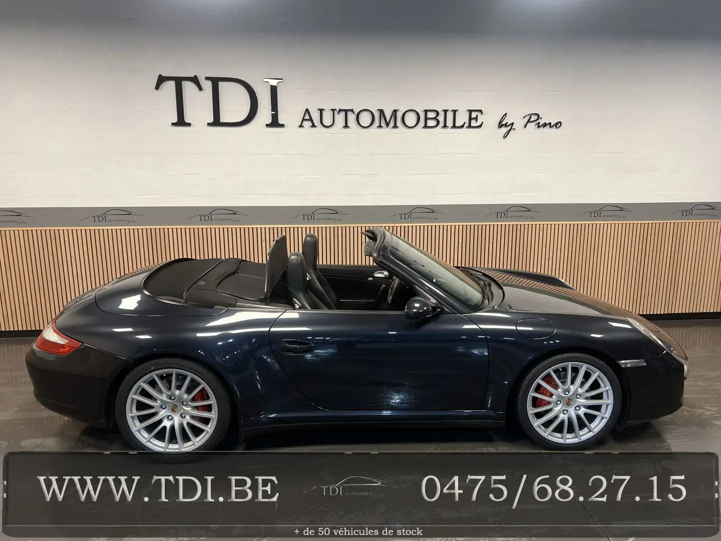 Porsche 911 Carrera 4S Cabriolet 3.8i*Pack Chrono*Manuelle* Gris - 2