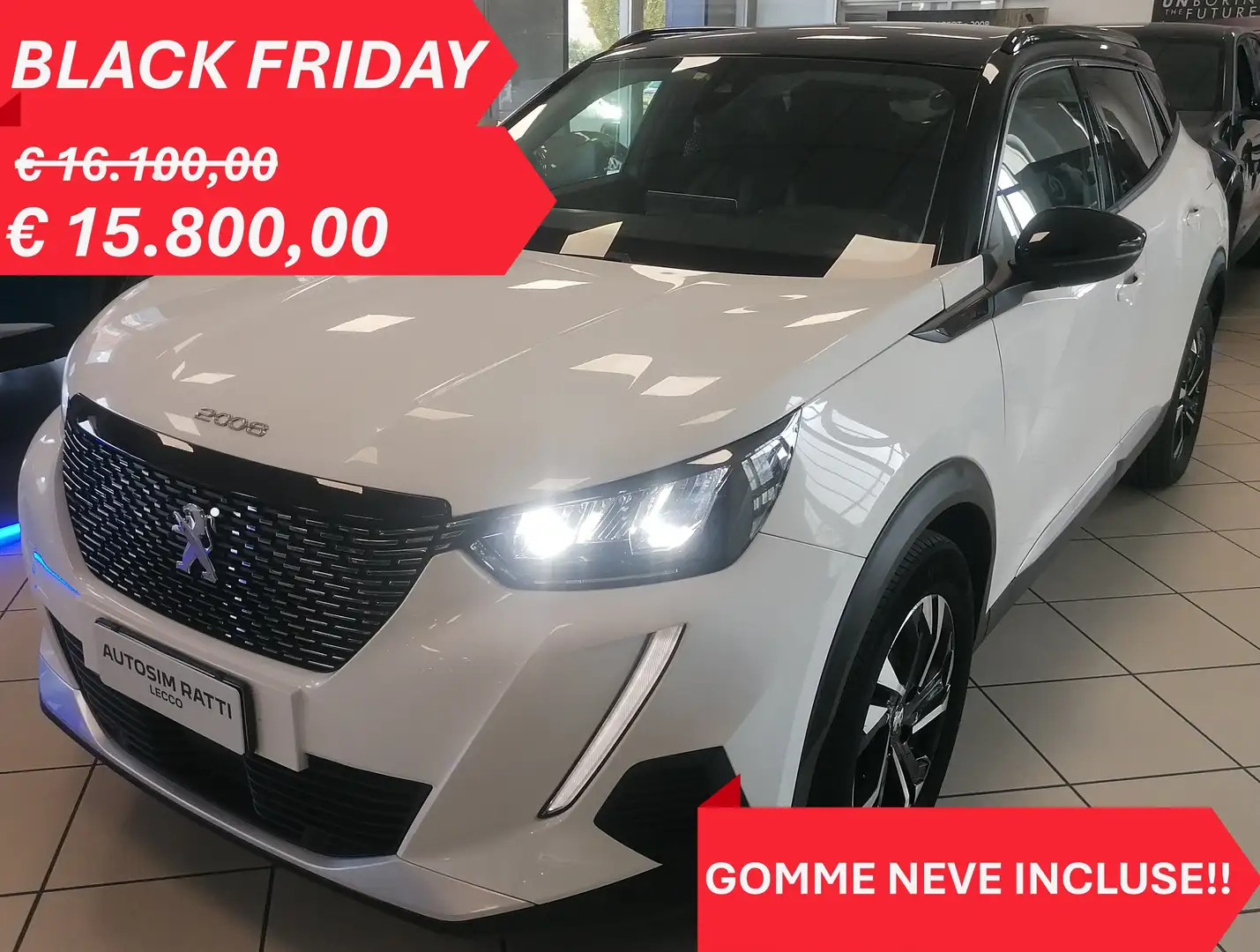 Peugeot 2008 1.2 Allure 130 EAT8 NO OBBLIGO FINANZIARIO Bianco - 1